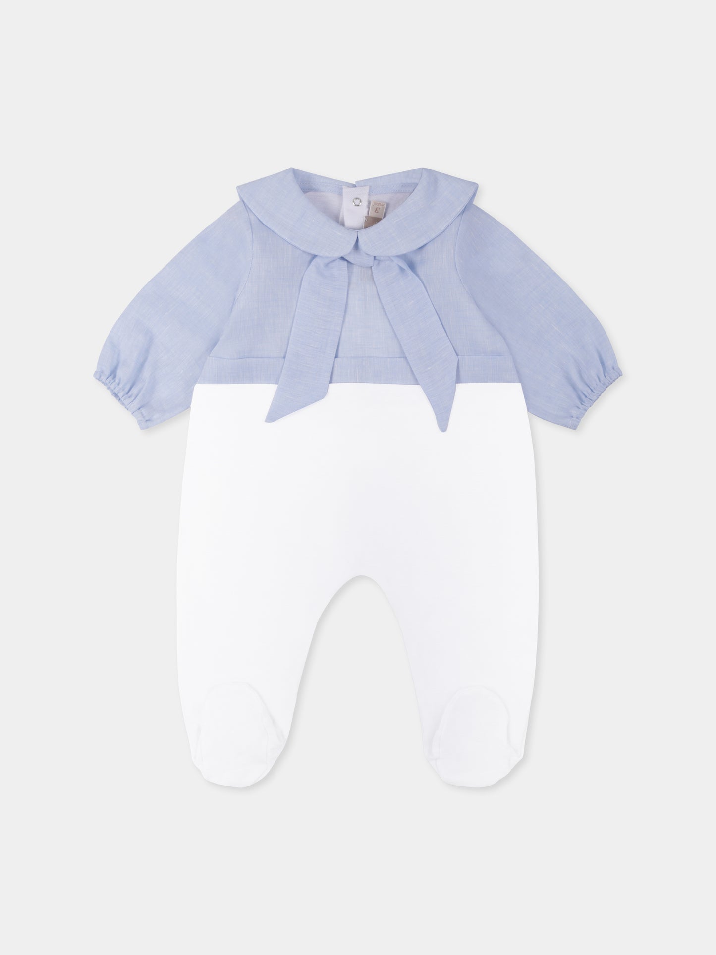 Tutina multicolor per neonato con nodo,La Stupenderia,TBTT57D34