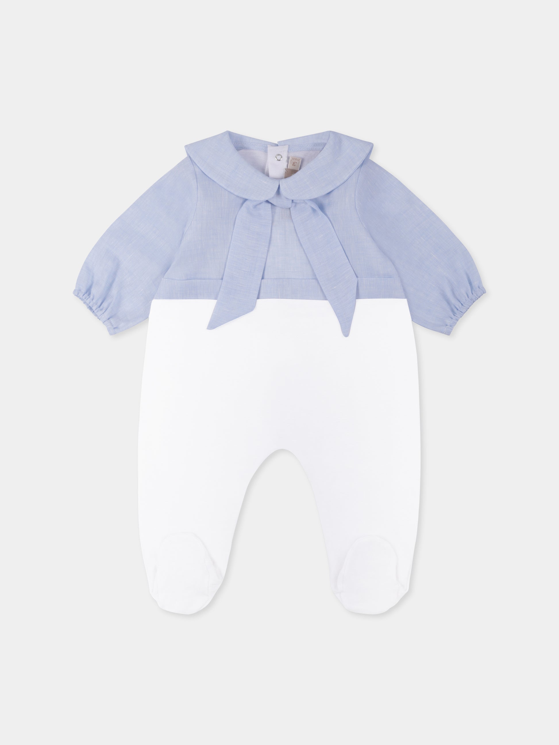 Tutina multicolor per neonato con nodo,La Stupenderia,TBTT57D34