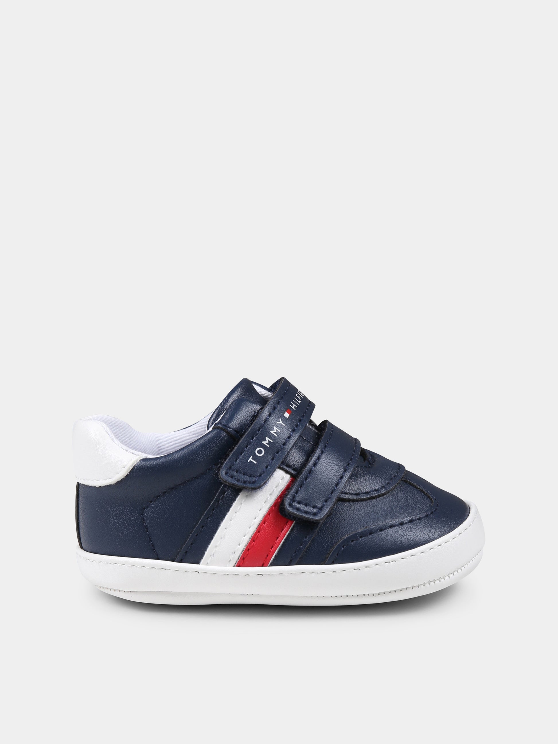 Sneakers blu per neonato con logo,Tommy Hilfiger Junior,T0B9 33831 1433X007