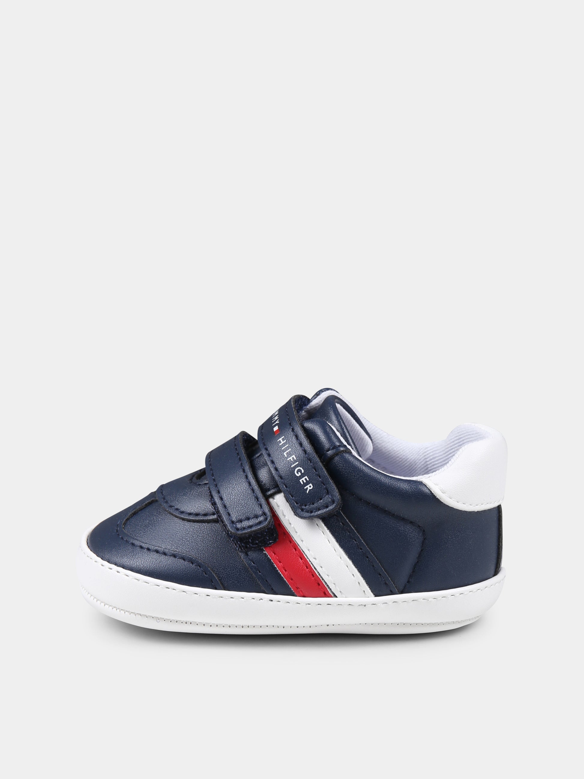 Sneakers blu per neonato con logo,Tommy Hilfiger Junior,T0B9 33831 1433X007