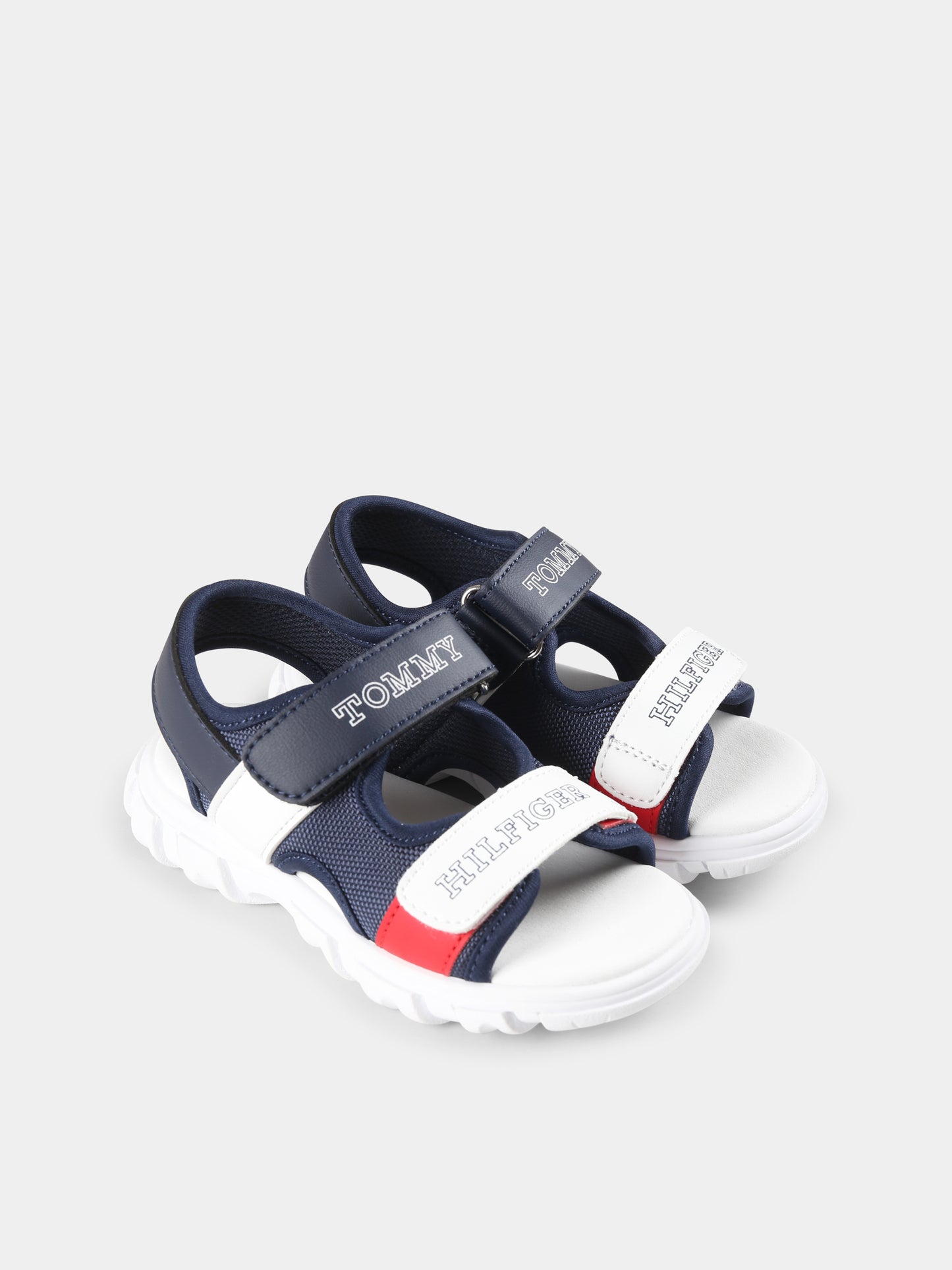 Sandali blu per bambino con logo,Tommy Hilfiger Junior,T1B2 33897 1591Y004