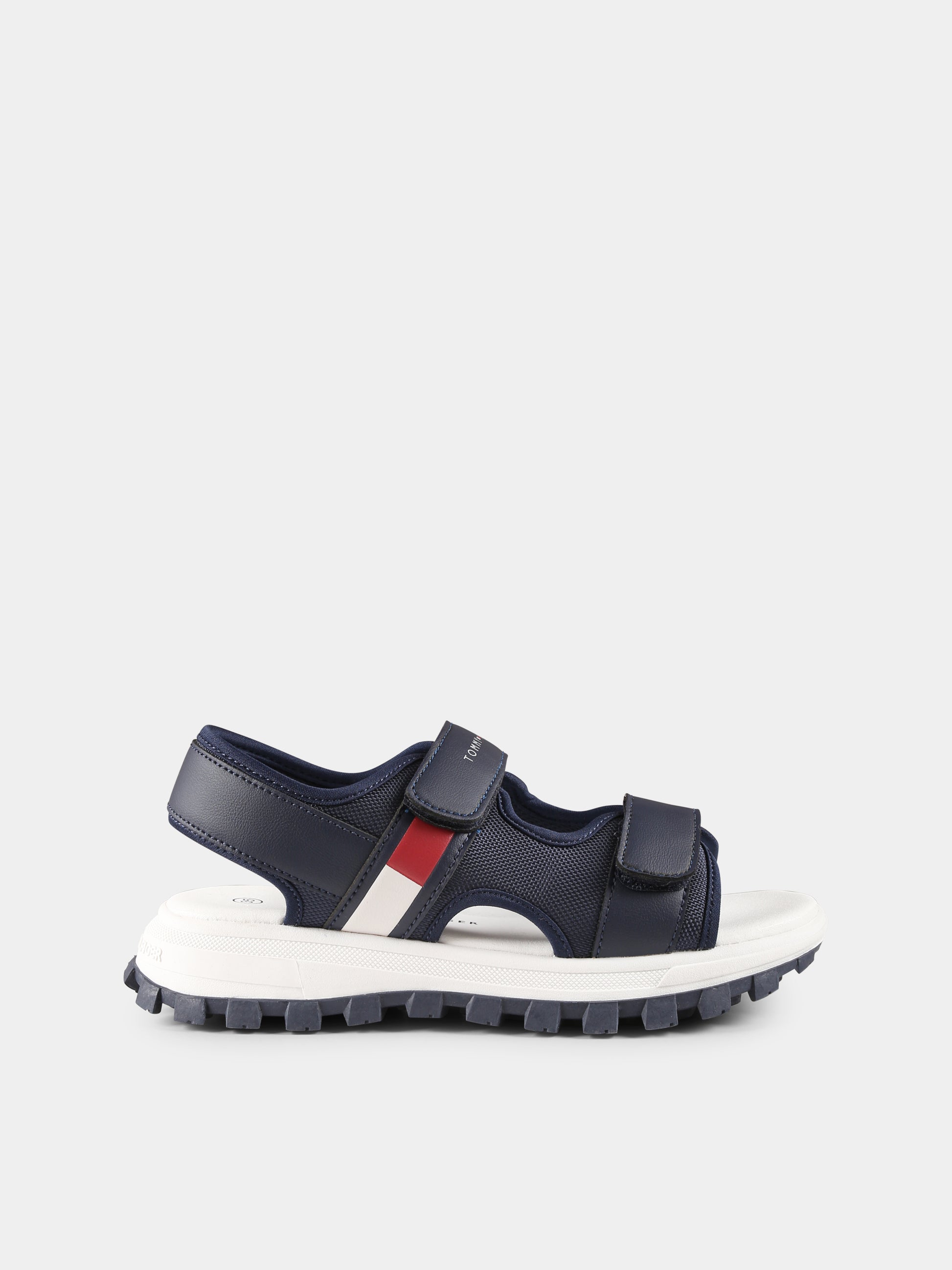 Sandali blu per bambino con logo,Tommy Hilfiger Junior,T3B2 33900 1591800