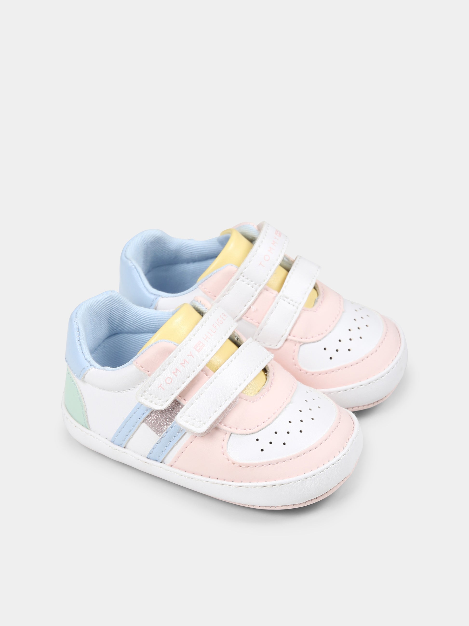 Sneakers multicolor per neonata con logo,Tommy Hilfiger Junior,T0A9 33720 1528Y913