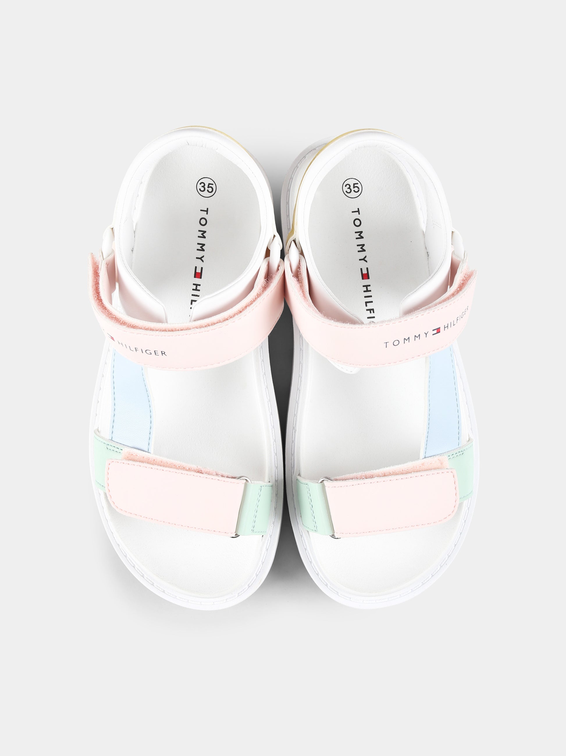 Sandali multicolor per bambina con logo,Tommy Hilfiger Junior,T3A2 33786 0326Y913