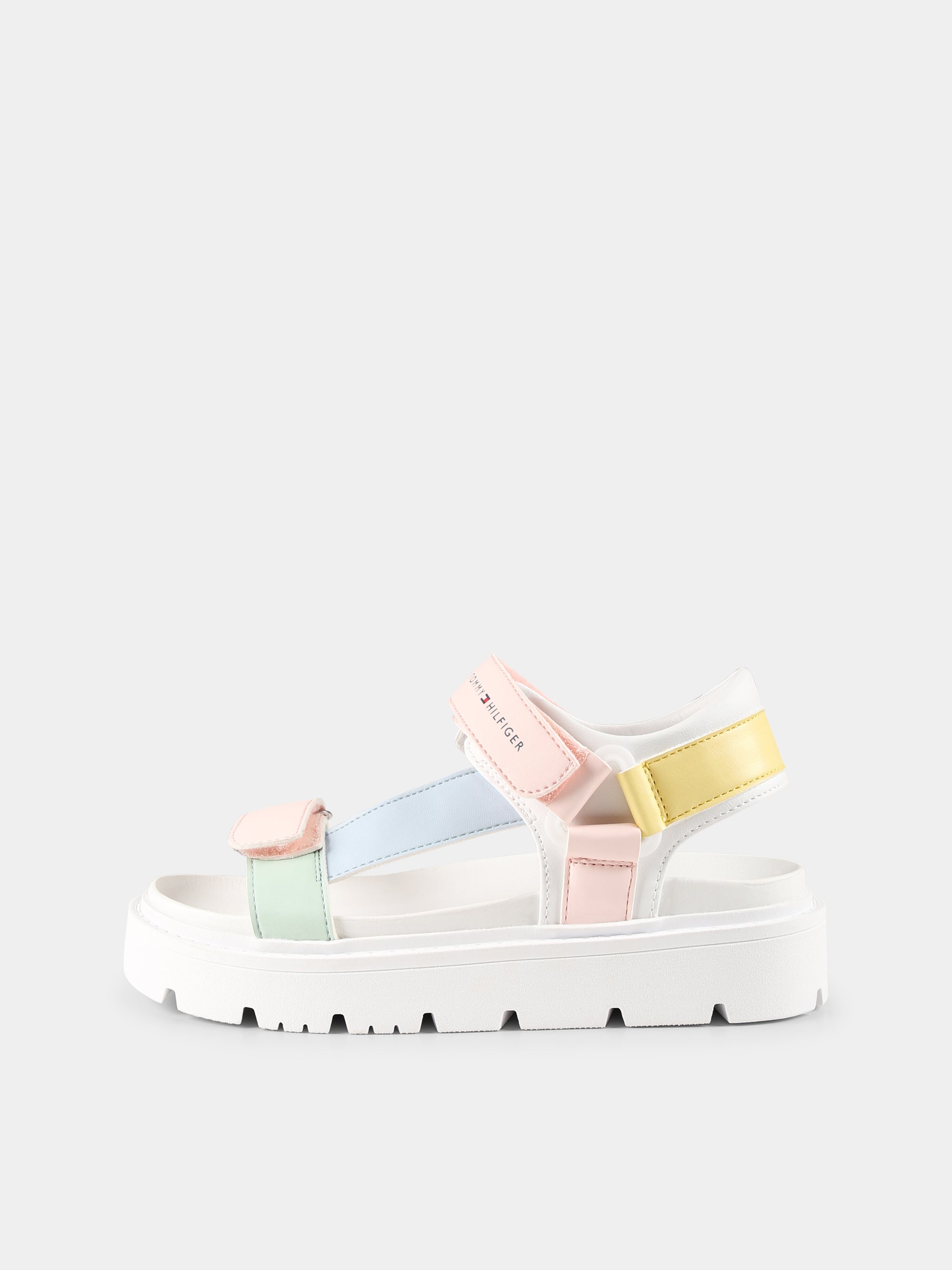 Sandali multicolor per bambina con logo,Tommy Hilfiger Junior,T3A2 33786 0326Y913