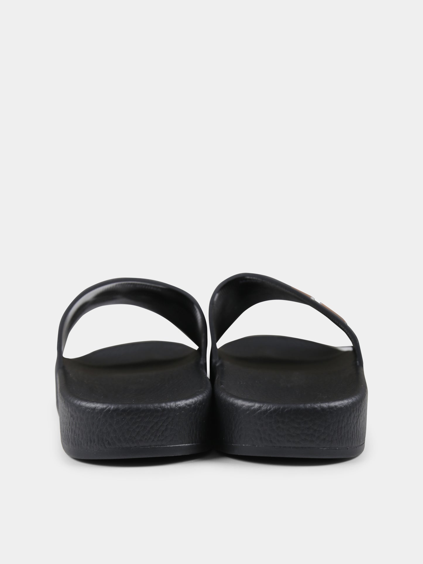 Ciabatte nere per bambino con logo,Boss,J52269 09B