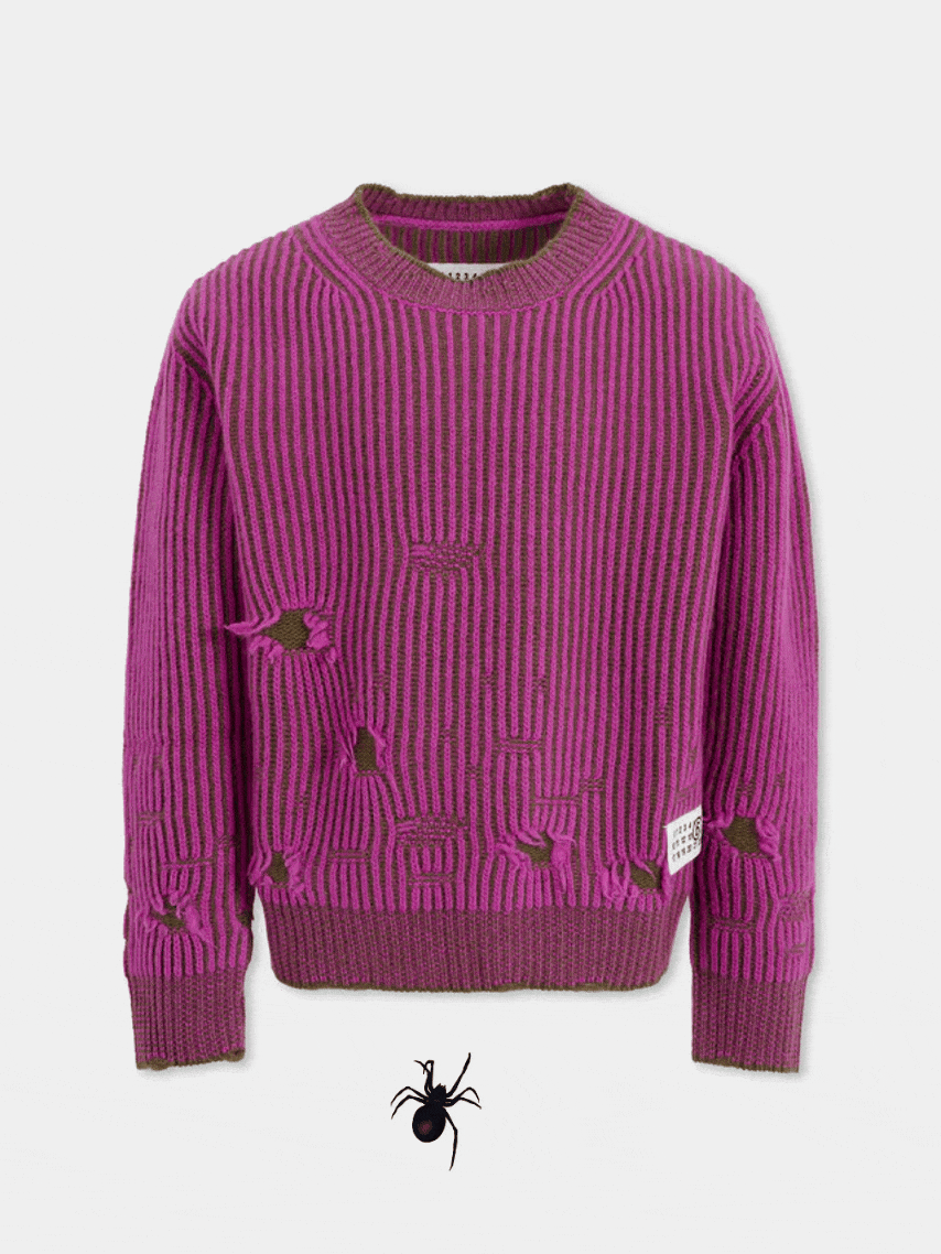 Pull violet pour fille avec logo