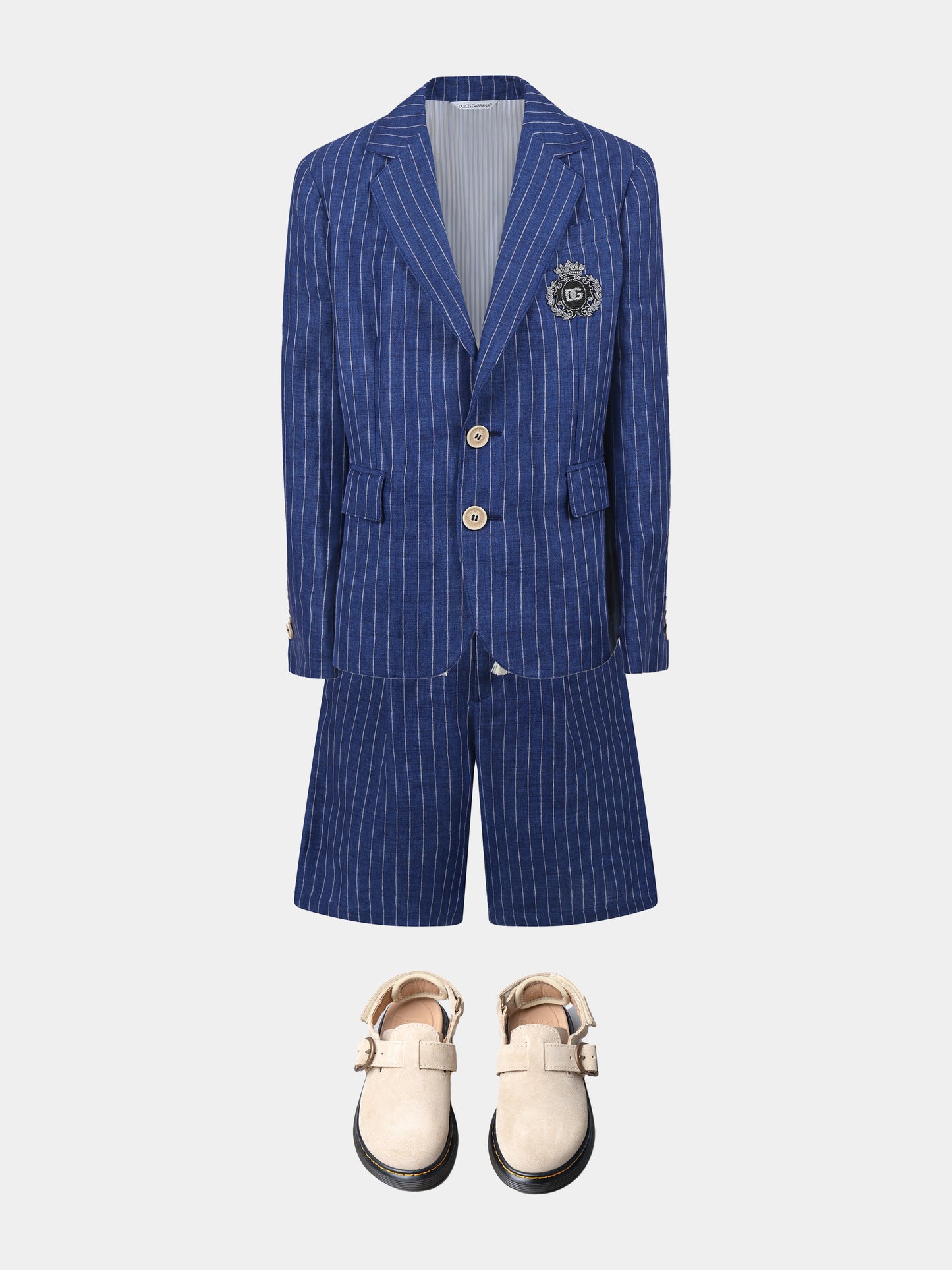 Veste bleue pour garçon avec blason DG