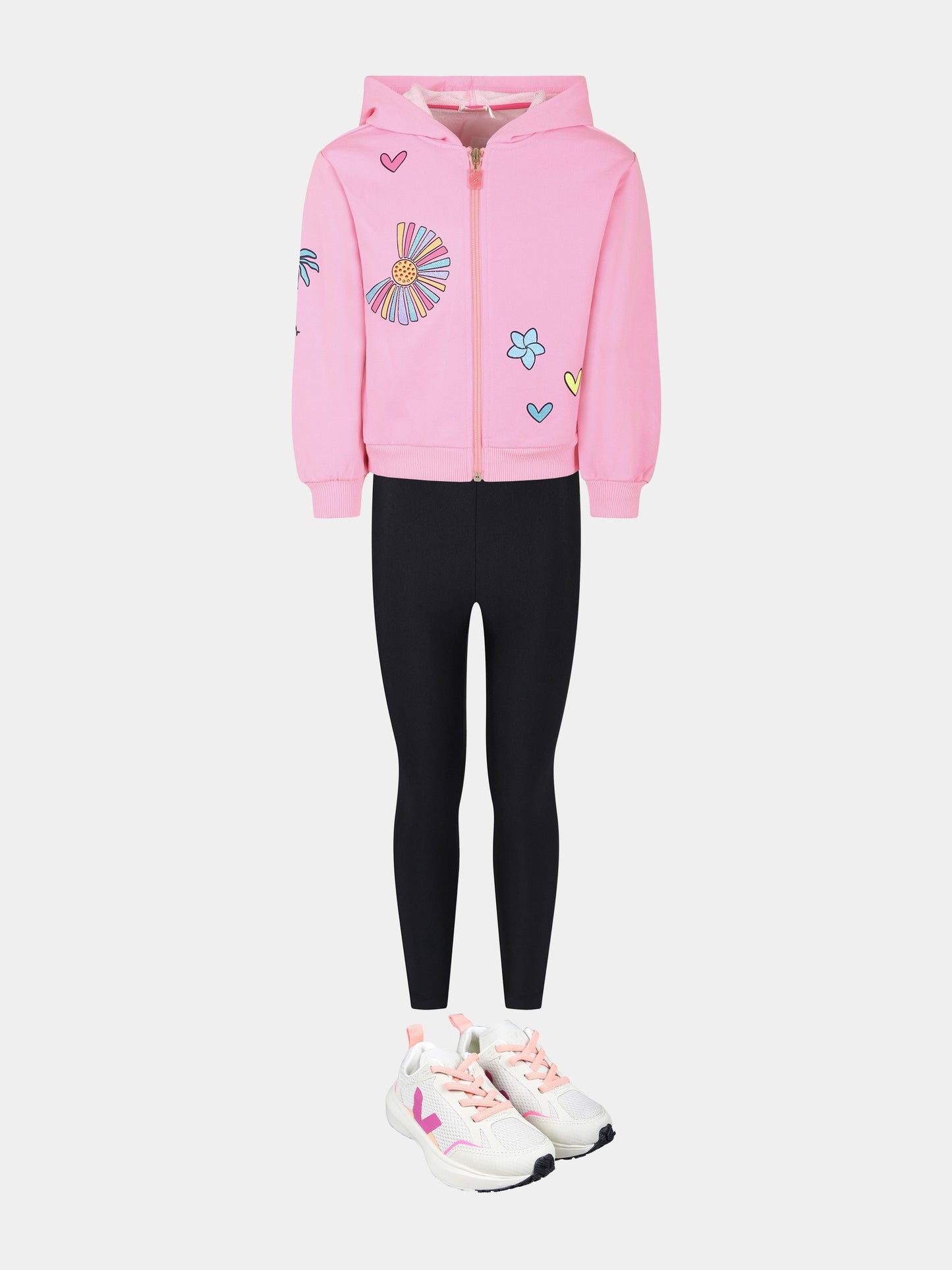 Legging noir pour fille avec logo