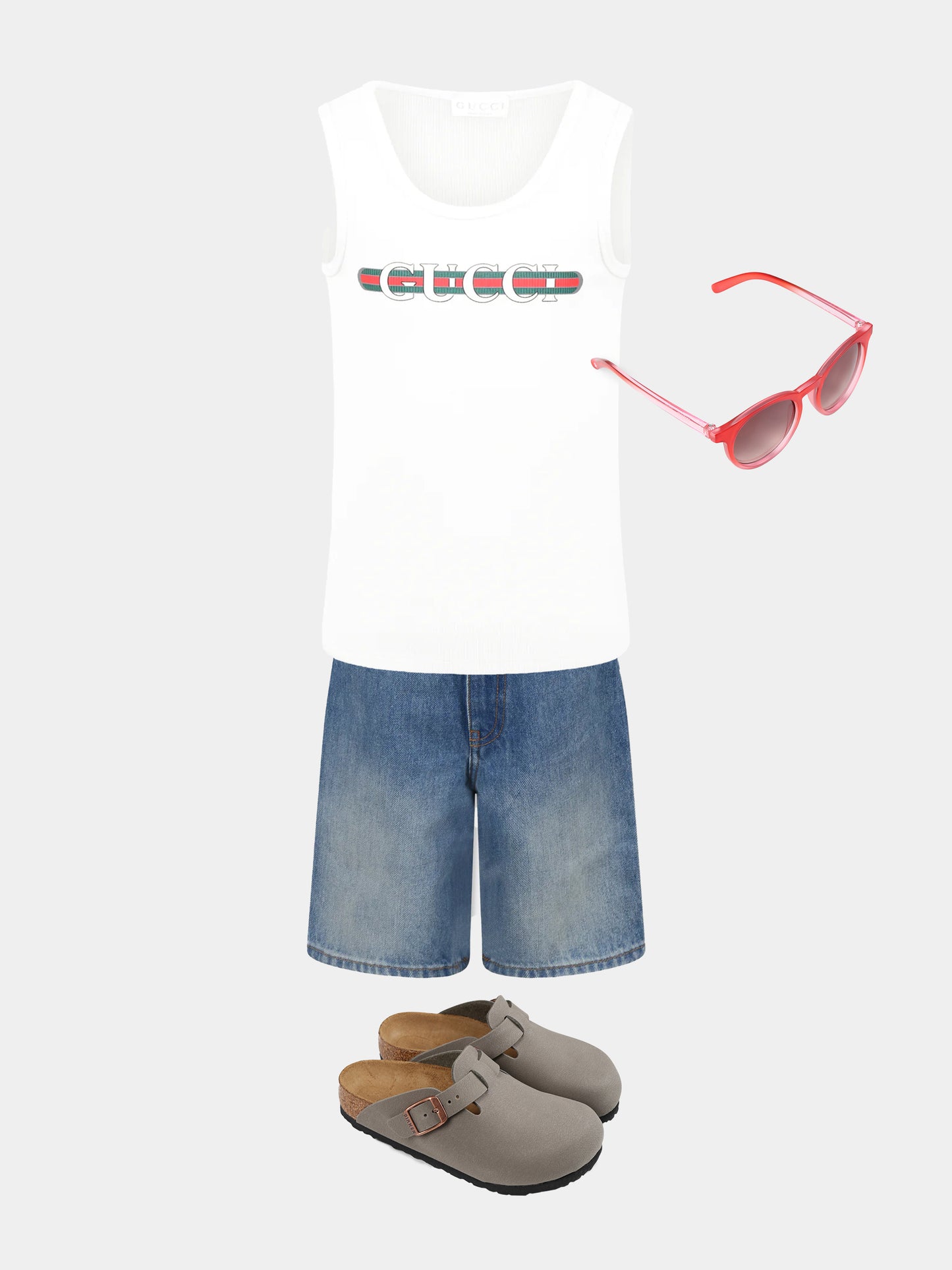 Short bleu pour enfants avec logo