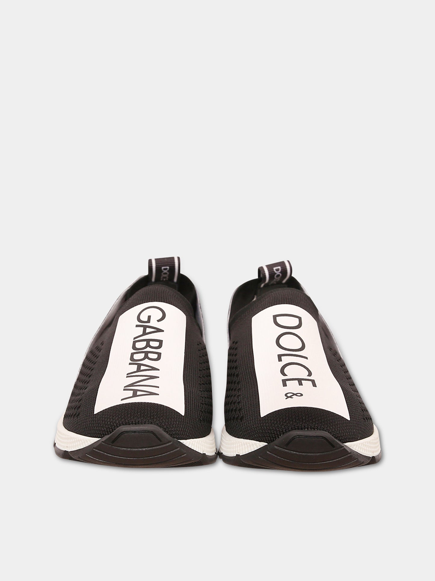 Sneaker nere con logo bianco e nero,Dolce & Gabbana Kids,D10723 AH677 89690