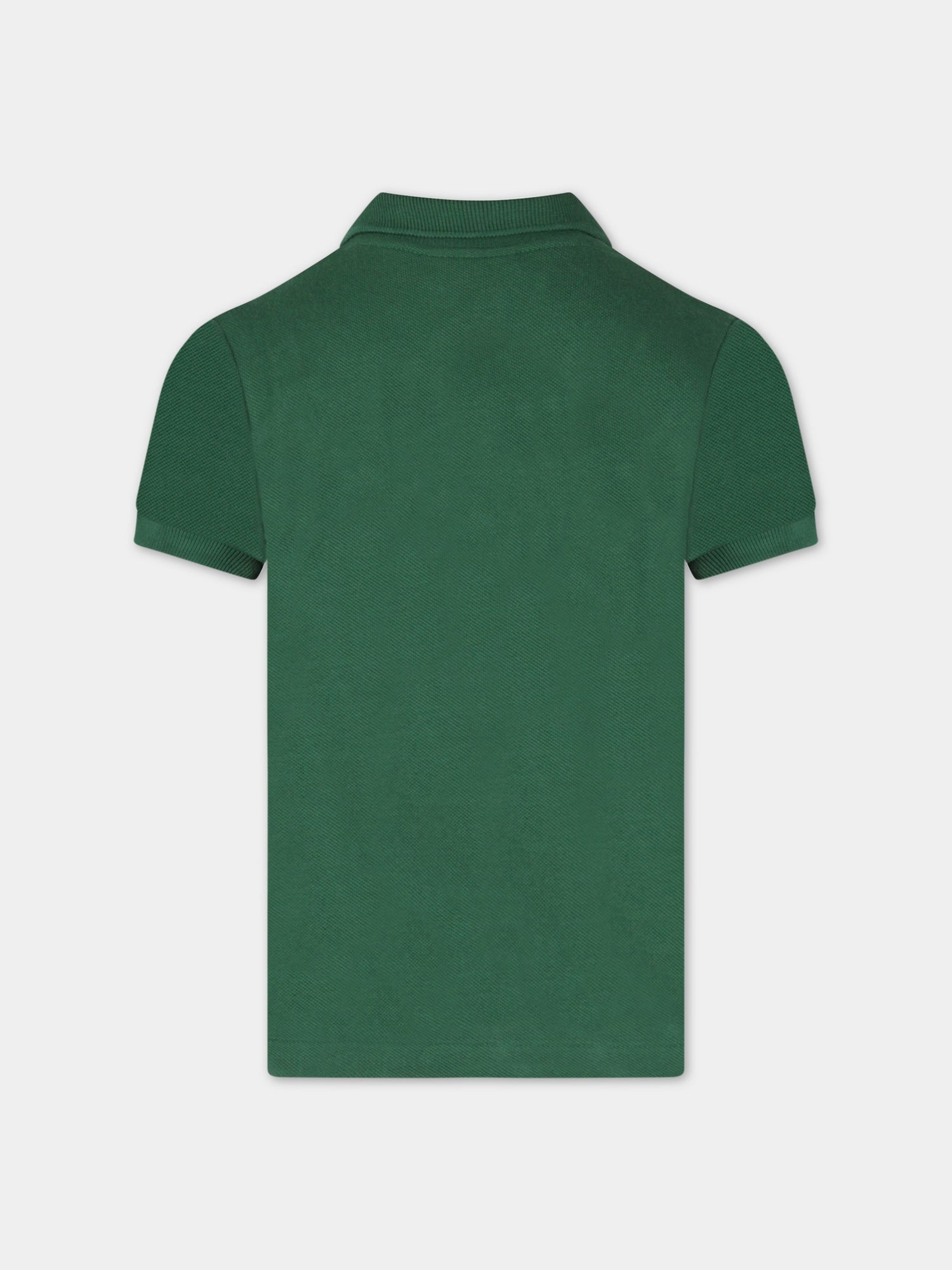 Polo verde per bambino con coccodrillo,Lacoste,PJ2909 00 132