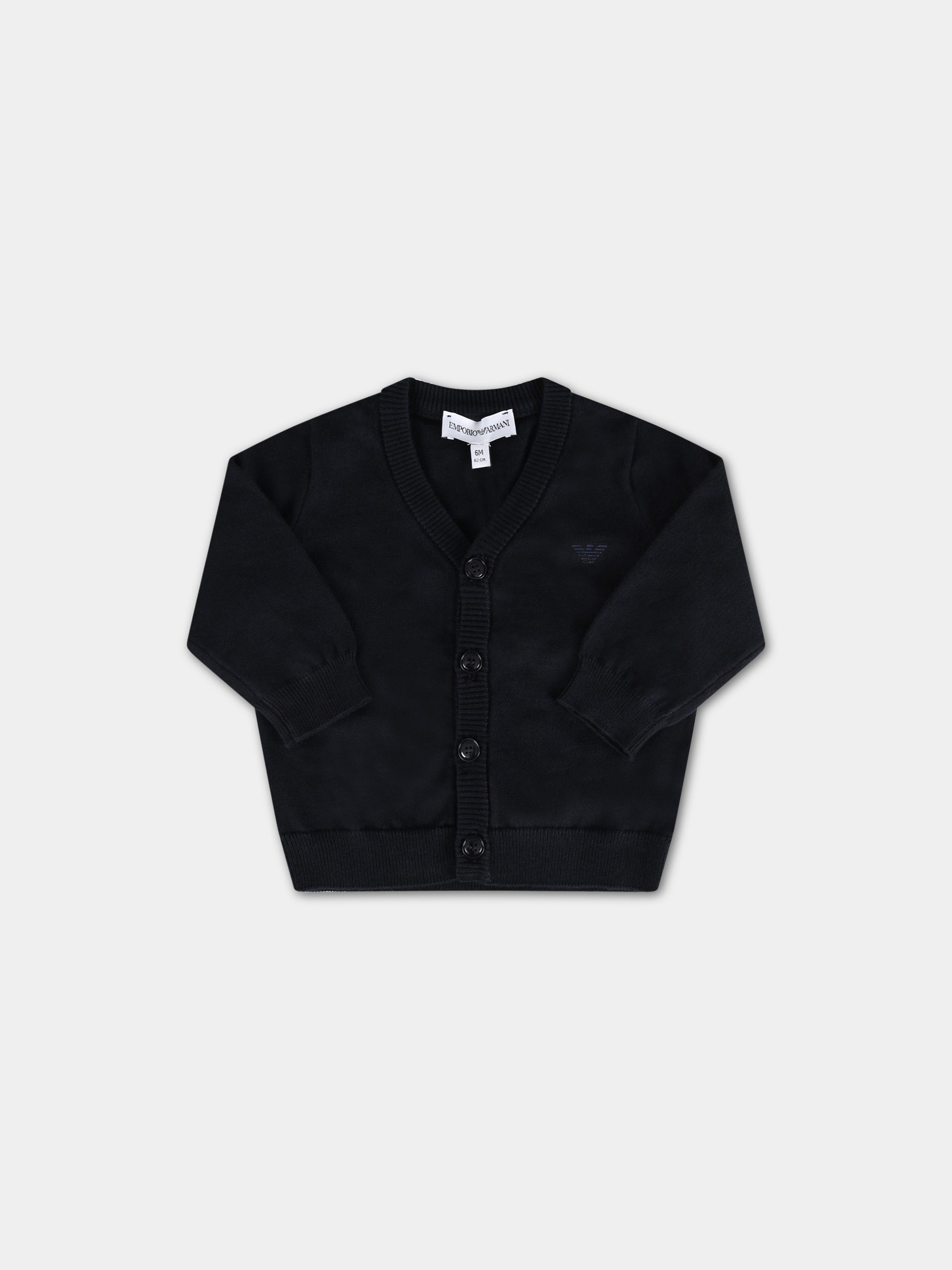 Cardigan blu per neonato,Armani Junior,8NHM90 4M16Z 0920
