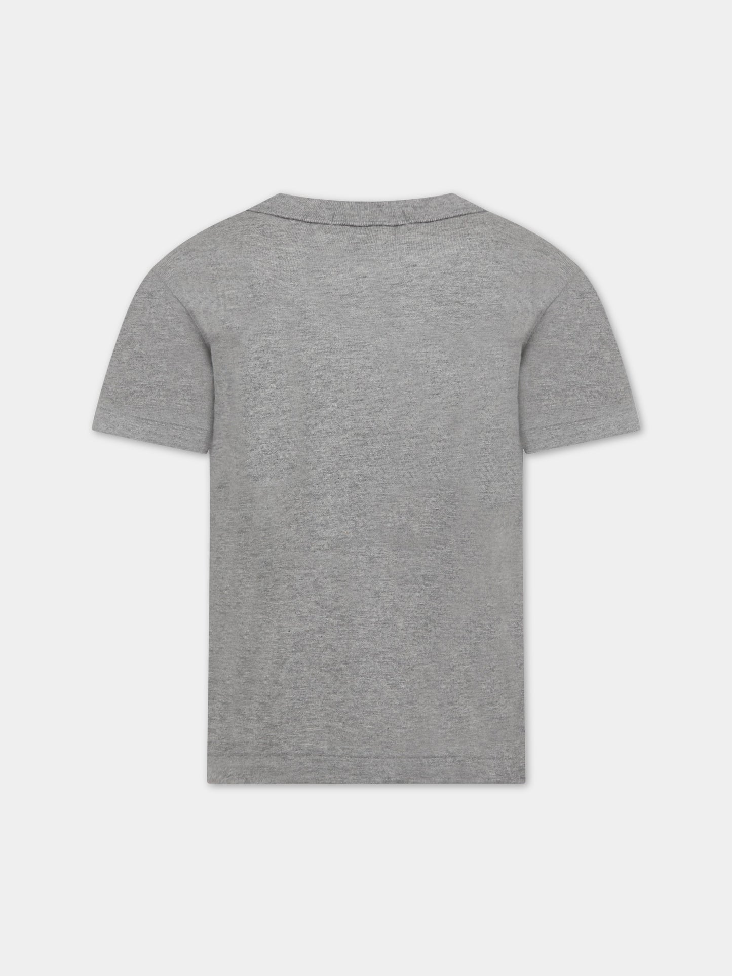 T-shirt grigia per bambini con logo,Comme Des Garçons Play Kids,AZ-T583 GREY