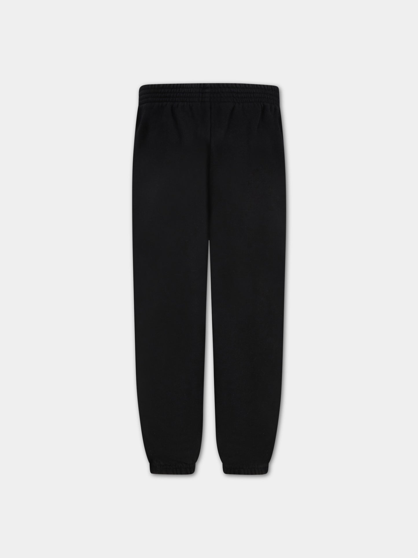 Pantaloni neri da tuta per bambini con logo,Balenciaga,621788 TFV19 1070
