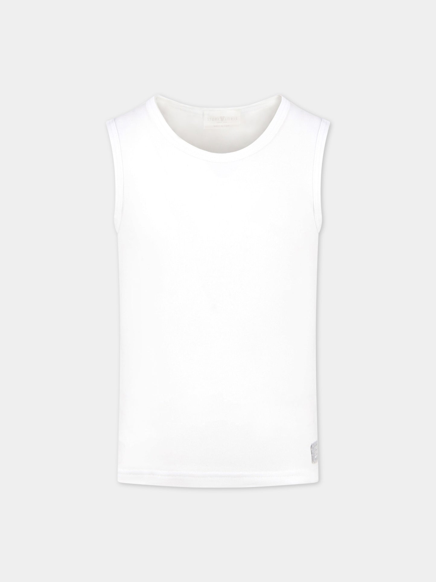 Canotta bianca per bambino,Story Loris,17404 X0