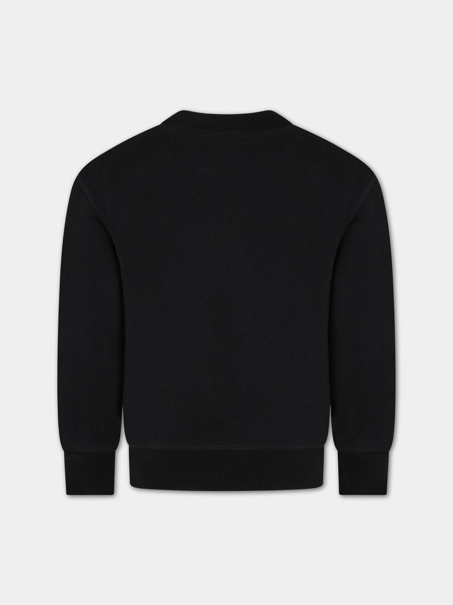 Felpa nera per bambini con logo,Dsquared2,DQ0541-D002G DQ900