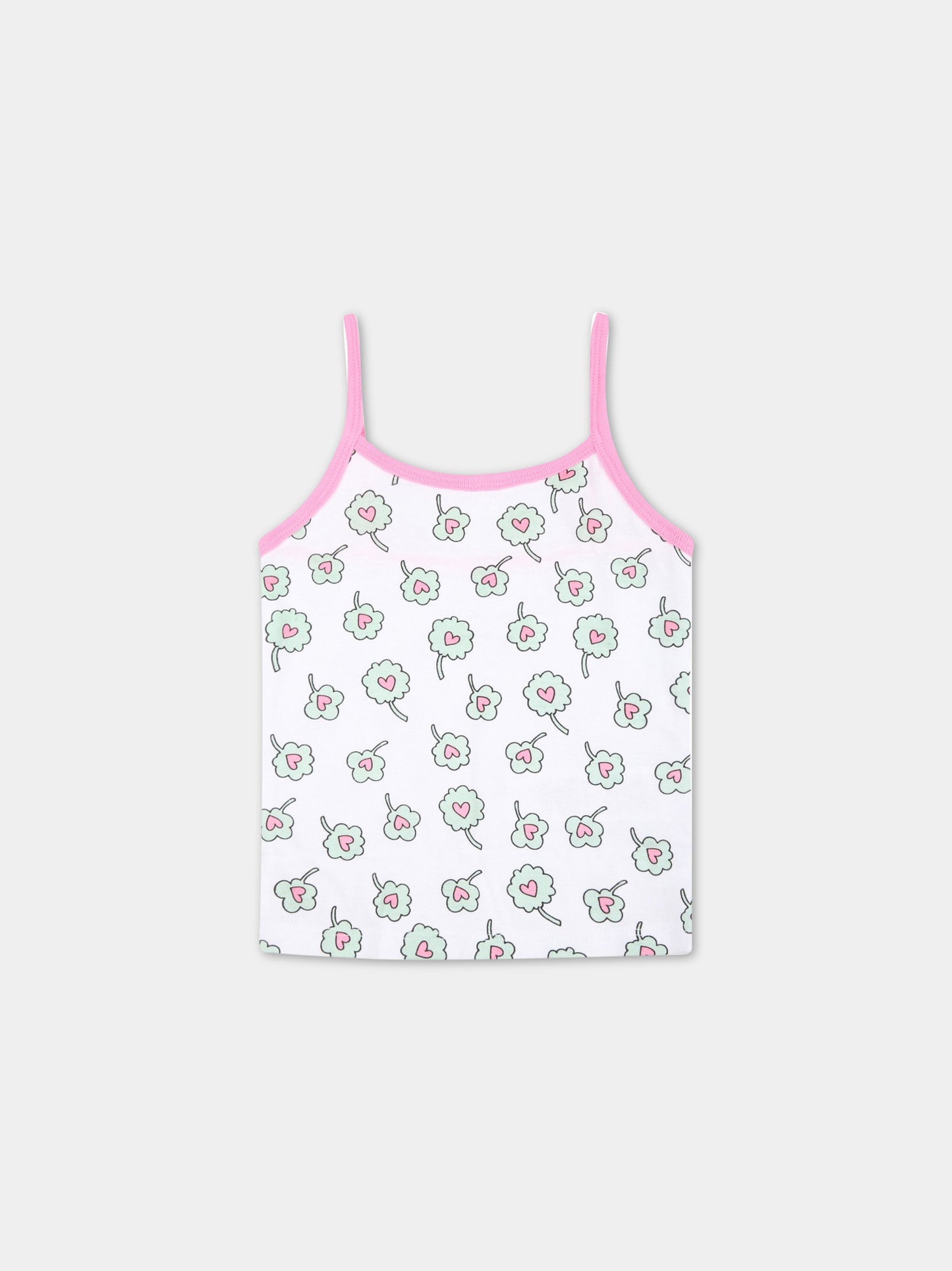 Set multicolor per bambina con fiori multicolor,Stella Mccartney Kids,601175 SPJ59 G849