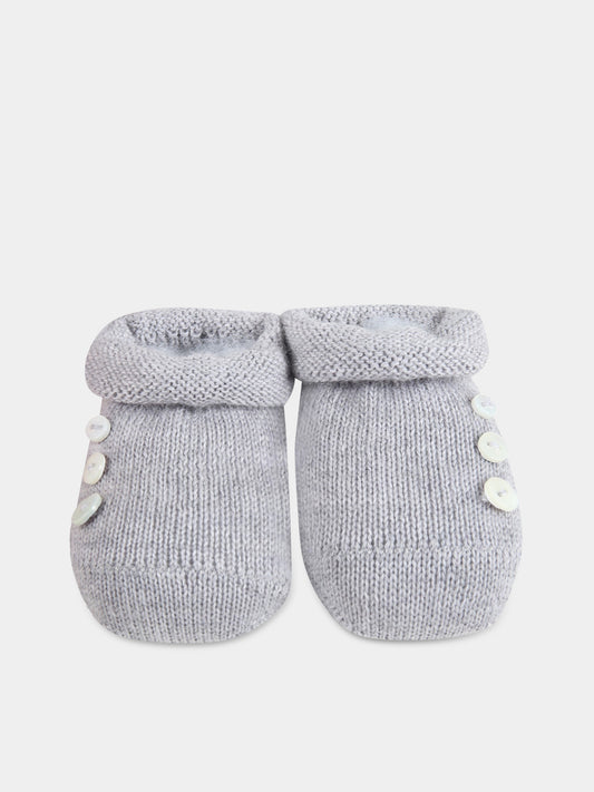 Babbucce grigie per neonati,Story Loris,4481 N4