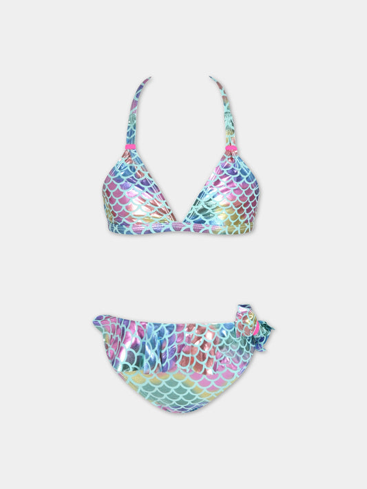 Bikini turchese per bambina,Billieblush,U10445 768