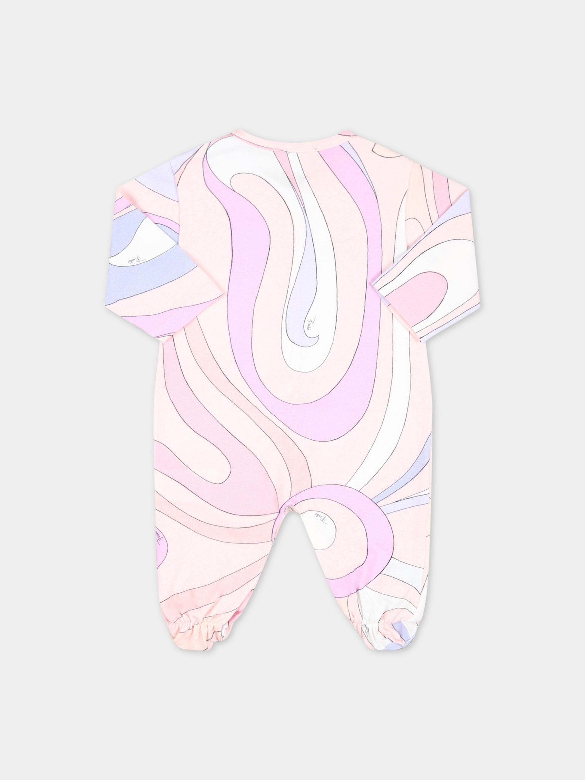 Set multicolor per neonata con logo,Emilio Pucci Junior,PSB020 J0262 500MC