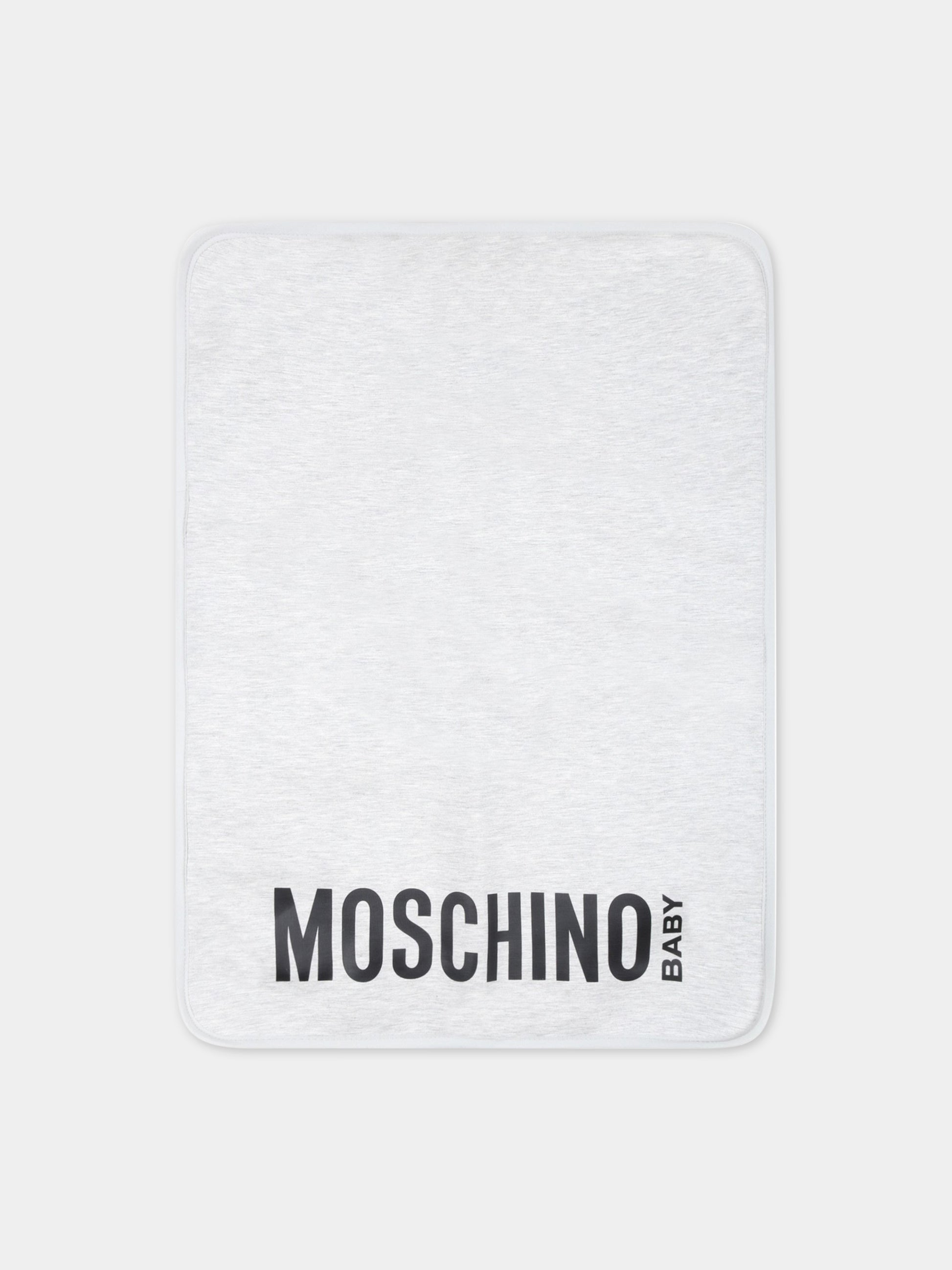 Borsa-mamma grigia per neonati con Teddy Bear,Moschino Kids,MMX03O LDA32 60926