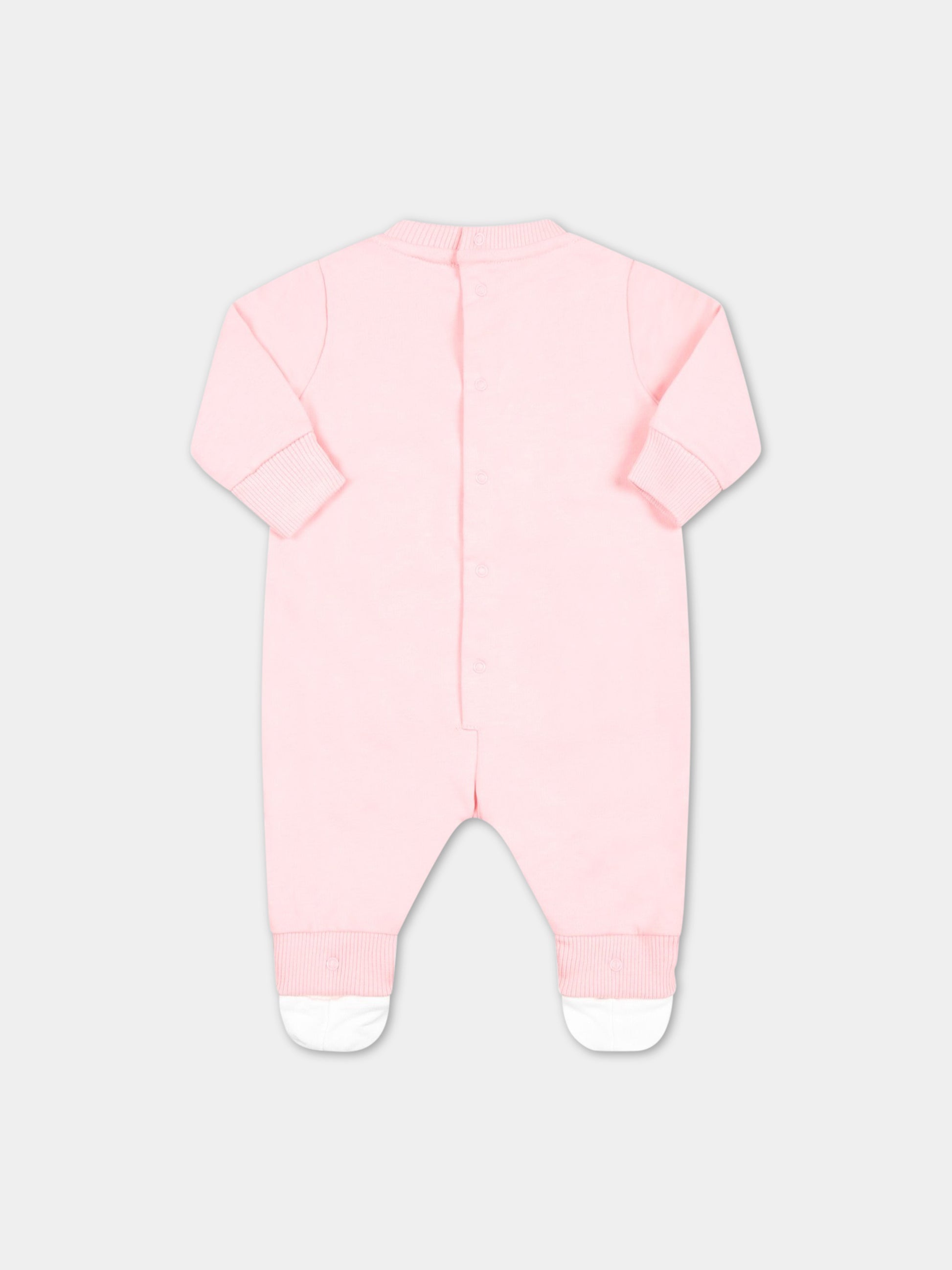 Tutina rosa per neonata con Teddy Bear,Moschino Kids,MNY03X LCA19 50209