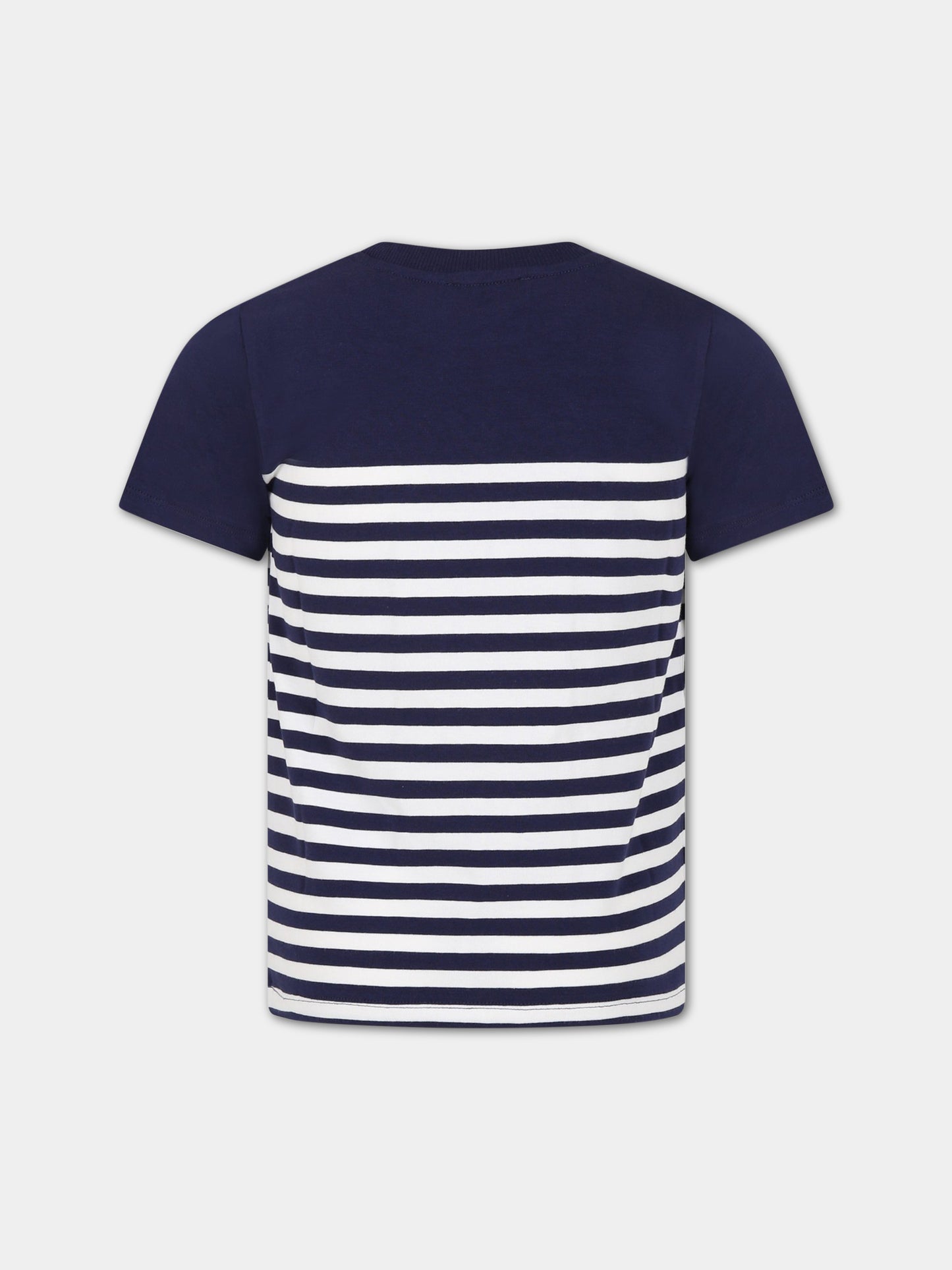 T-shirt multicolor per bambino con logo e Teddy Bear,Moschino Kids,HOM03T LBA34 83120