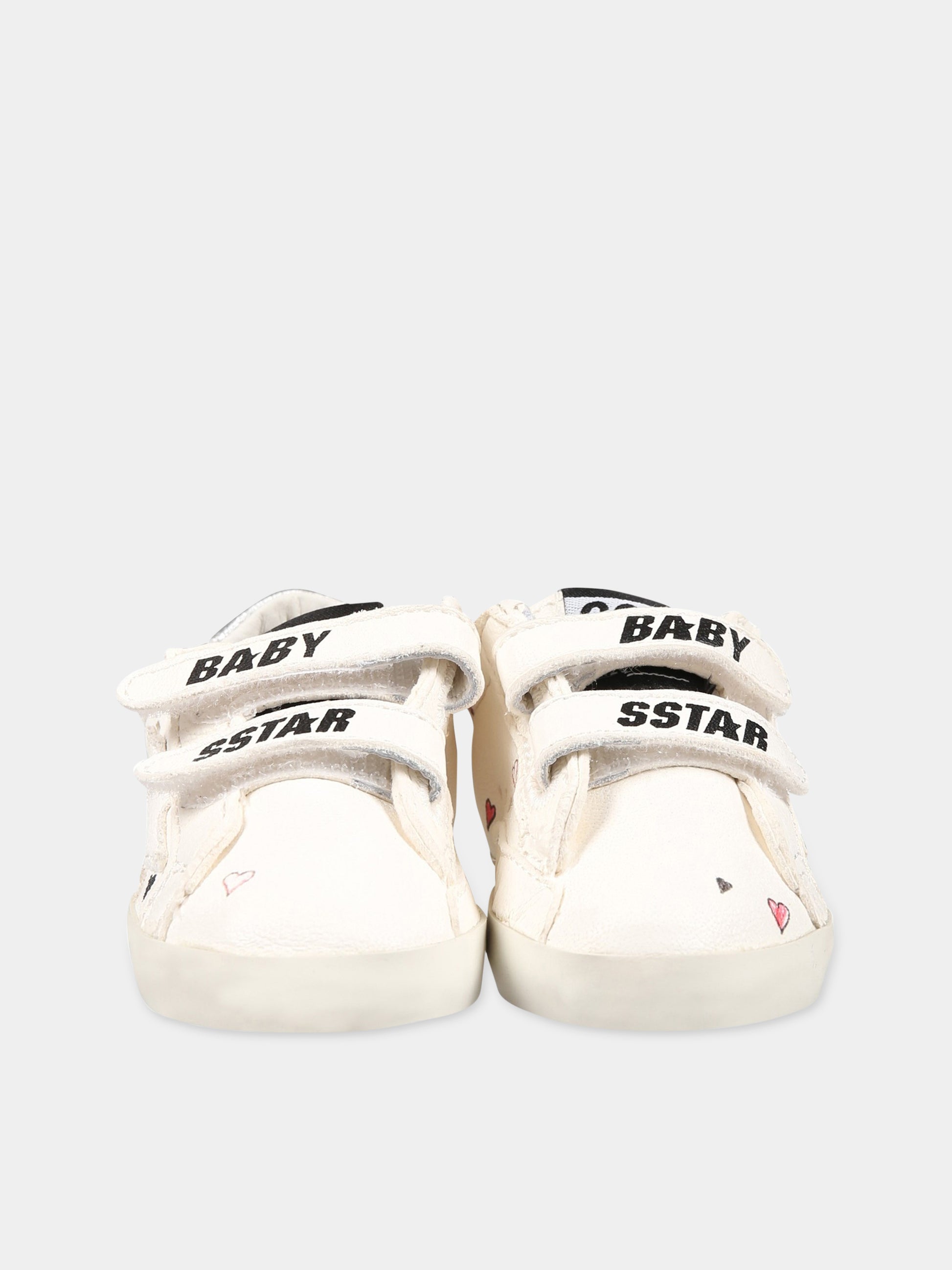 Sneakers bianche per neonata con stampe,Golden Goose,GIF00166 F004210 15437