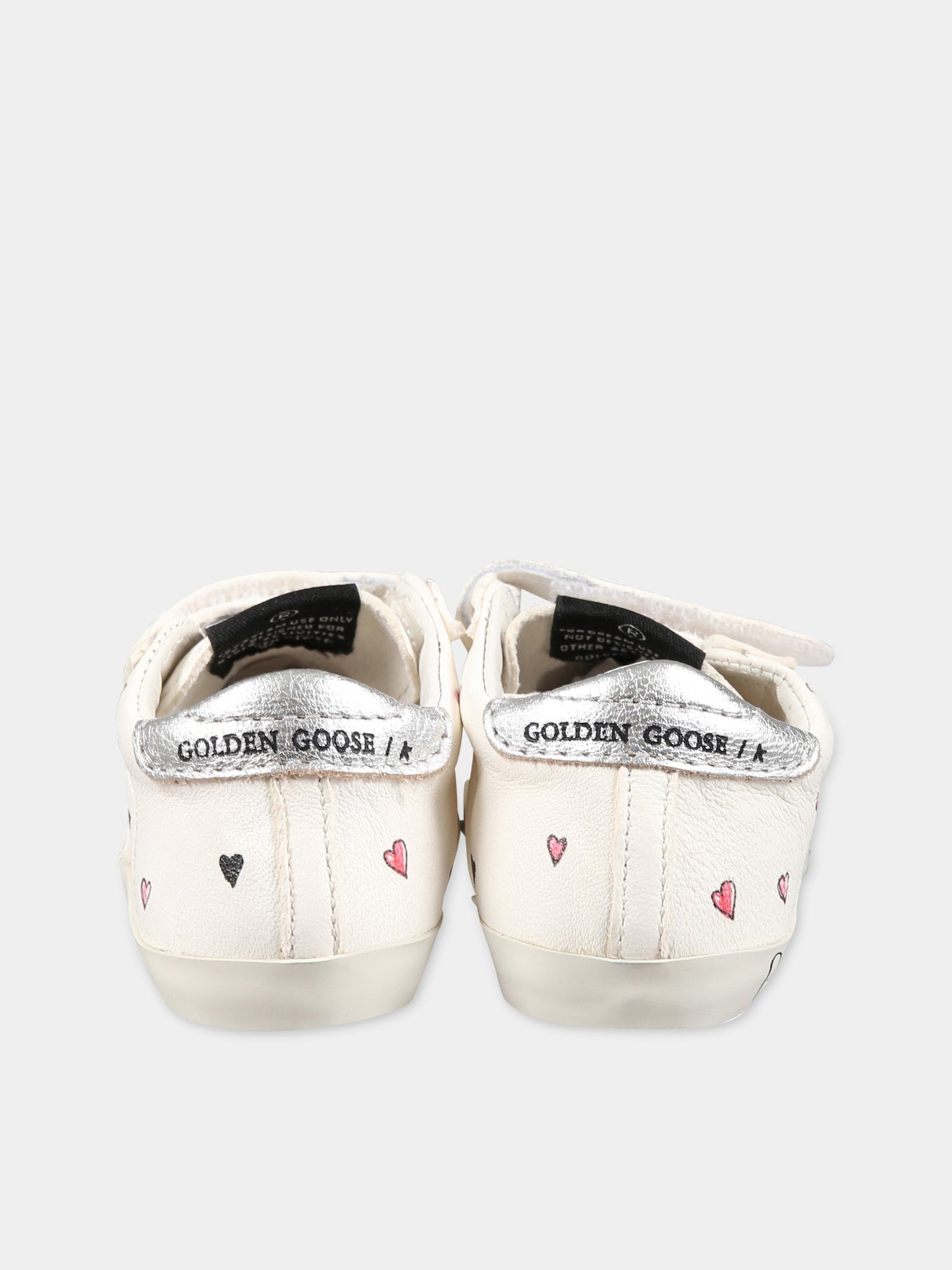 Sneakers bianche per neonata con stampe,Golden Goose,GIF00166 F004210 15437