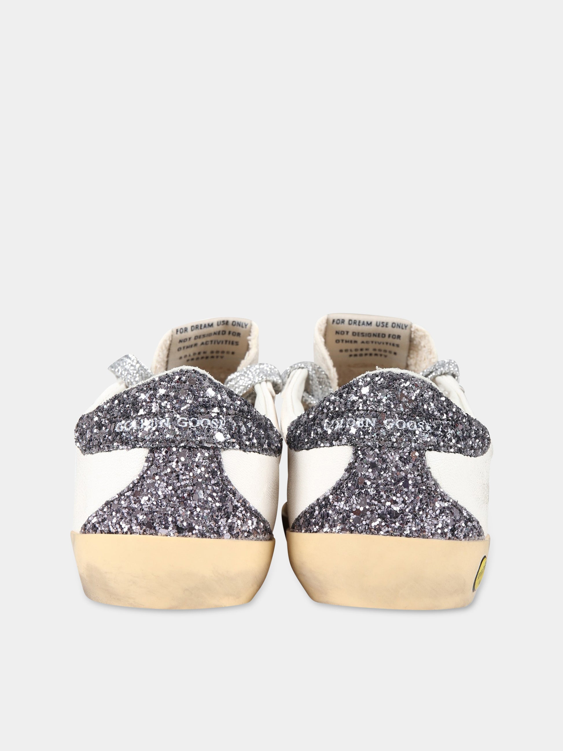 Sneakers bianche per bambina con stella,Golden Goose,GYF00102 F004344 15447