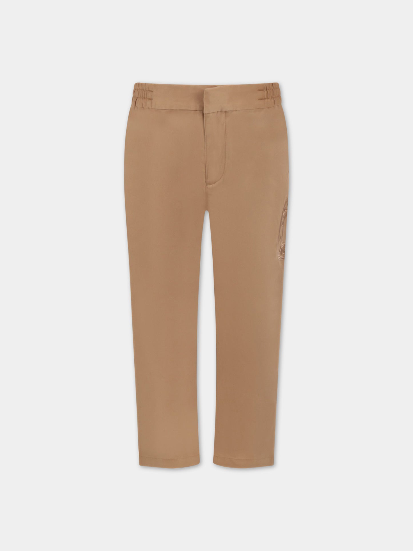 Pantalone beige per bambino con logo,Burberry Kids,8063417