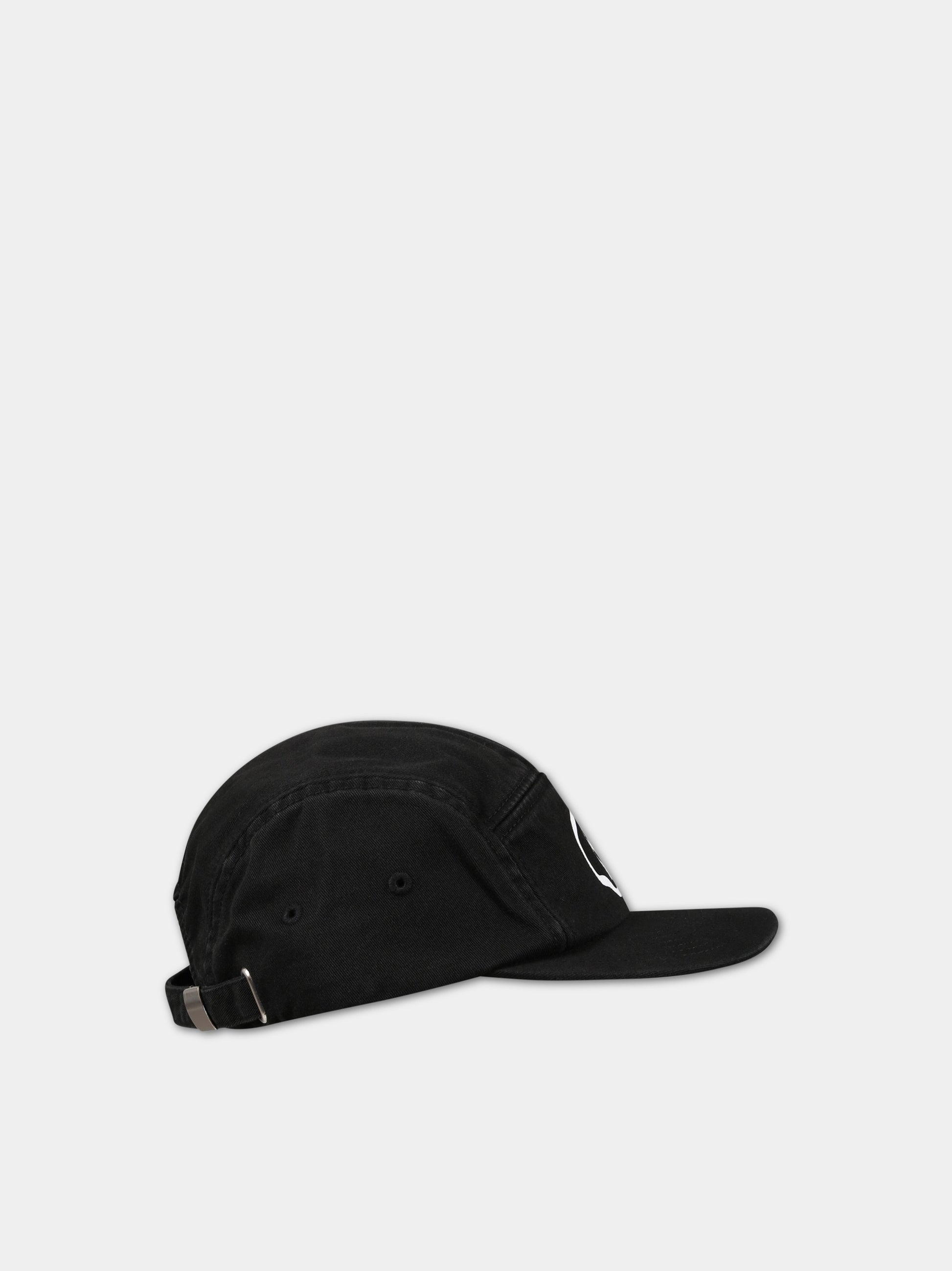 Cappello nero per bambino con logo,Mm6 Maison Margiela,M60365 MM025 M6900