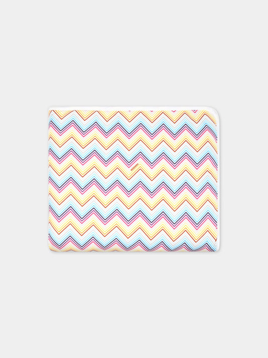 Coperta multicolor per neonata con motivo a chevron,Missoni,MS0010 J0266 100MC