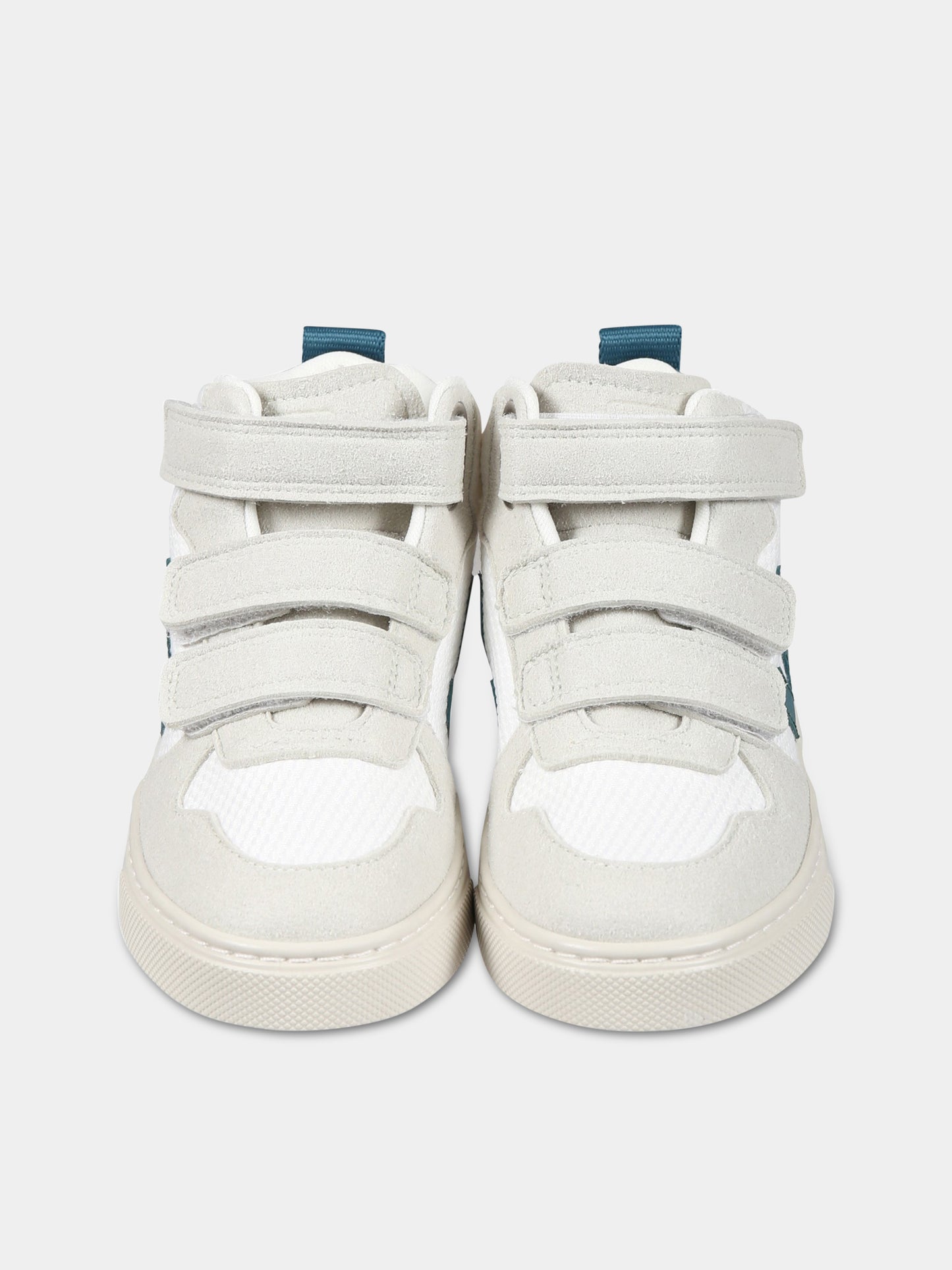 Sneakers bianche per bambino con logo verde,Veja,DV1703231C