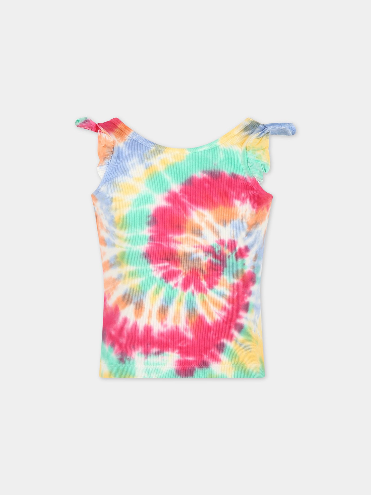 Top multicolor per bambina con rouches,Molo,2S23A109 6843