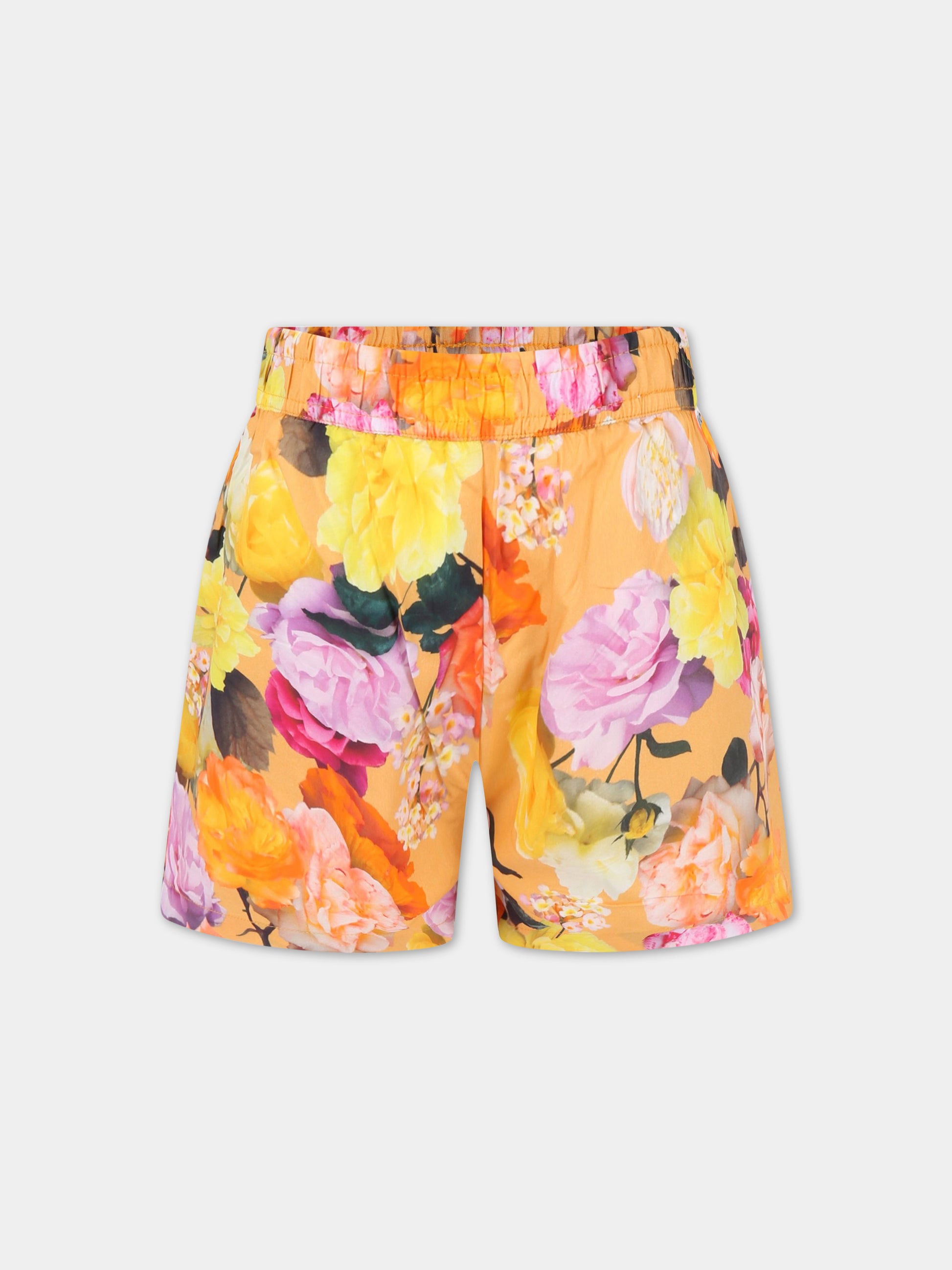 Shorts multicolor per bambina con patch logato,Molo,2S23H108 6741