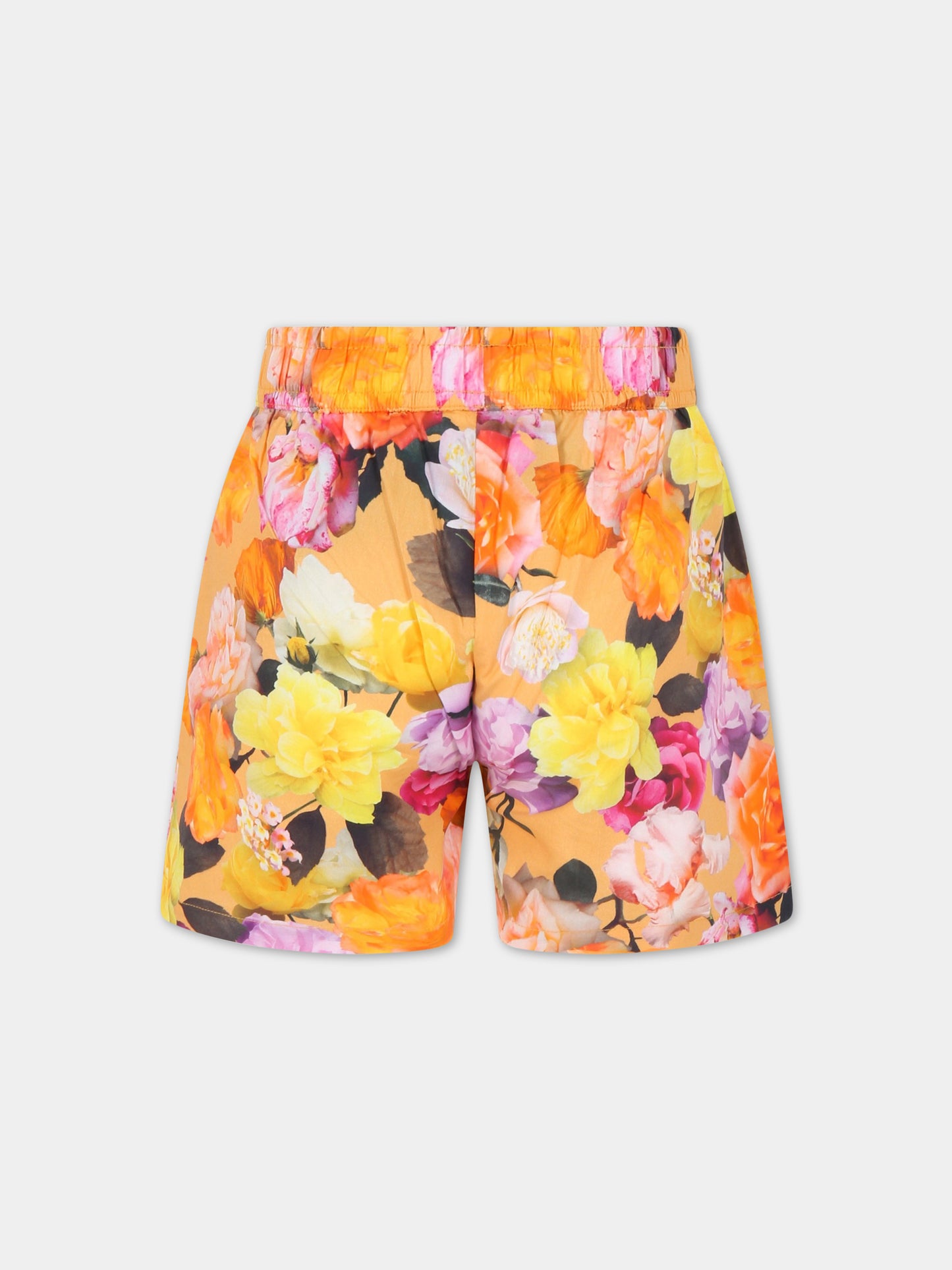 Shorts multicolor per bambina con patch logato,Molo,2S23H108 6741