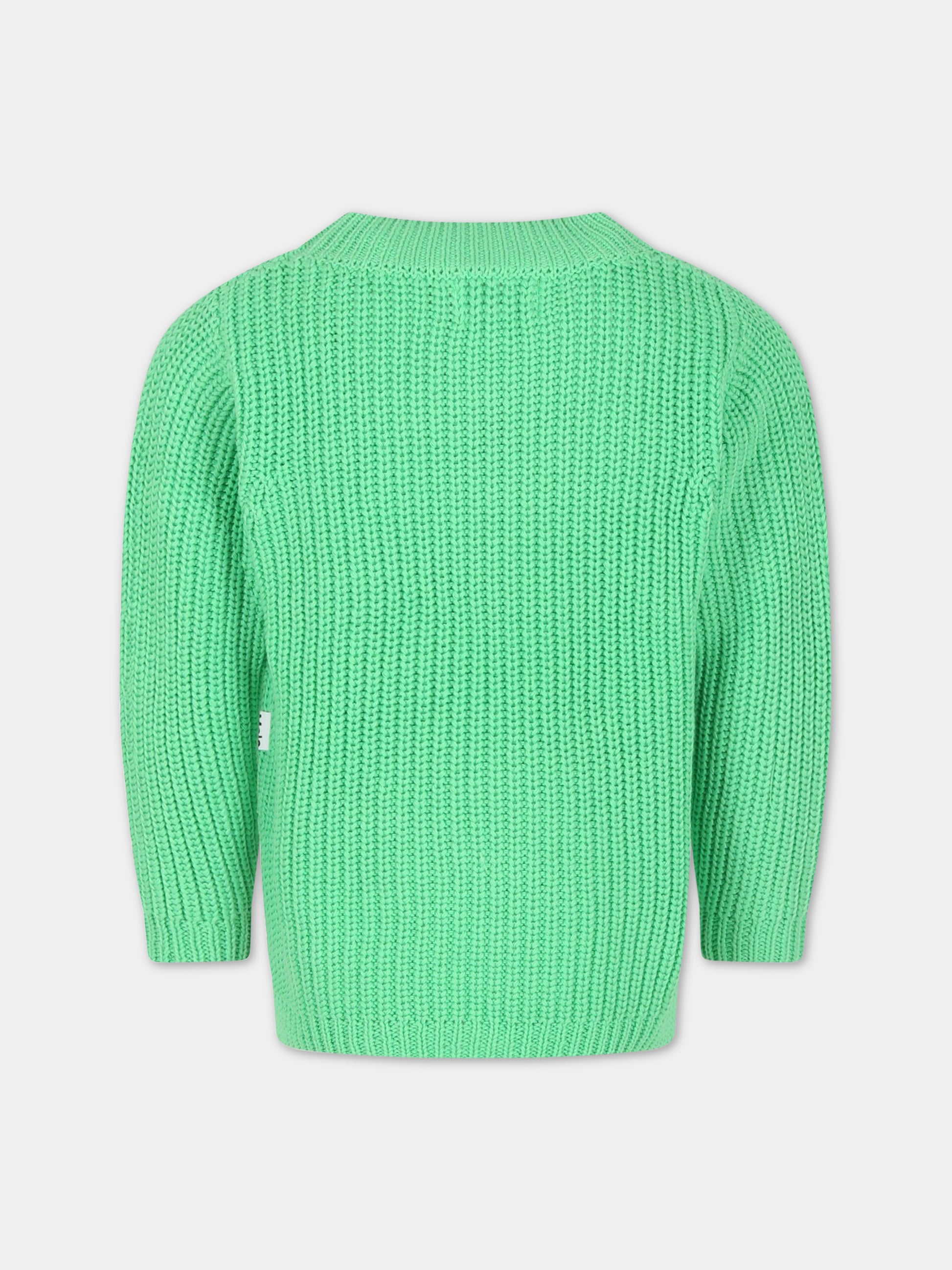 Maglione verde per bambina,Molo,2S23K203 8713