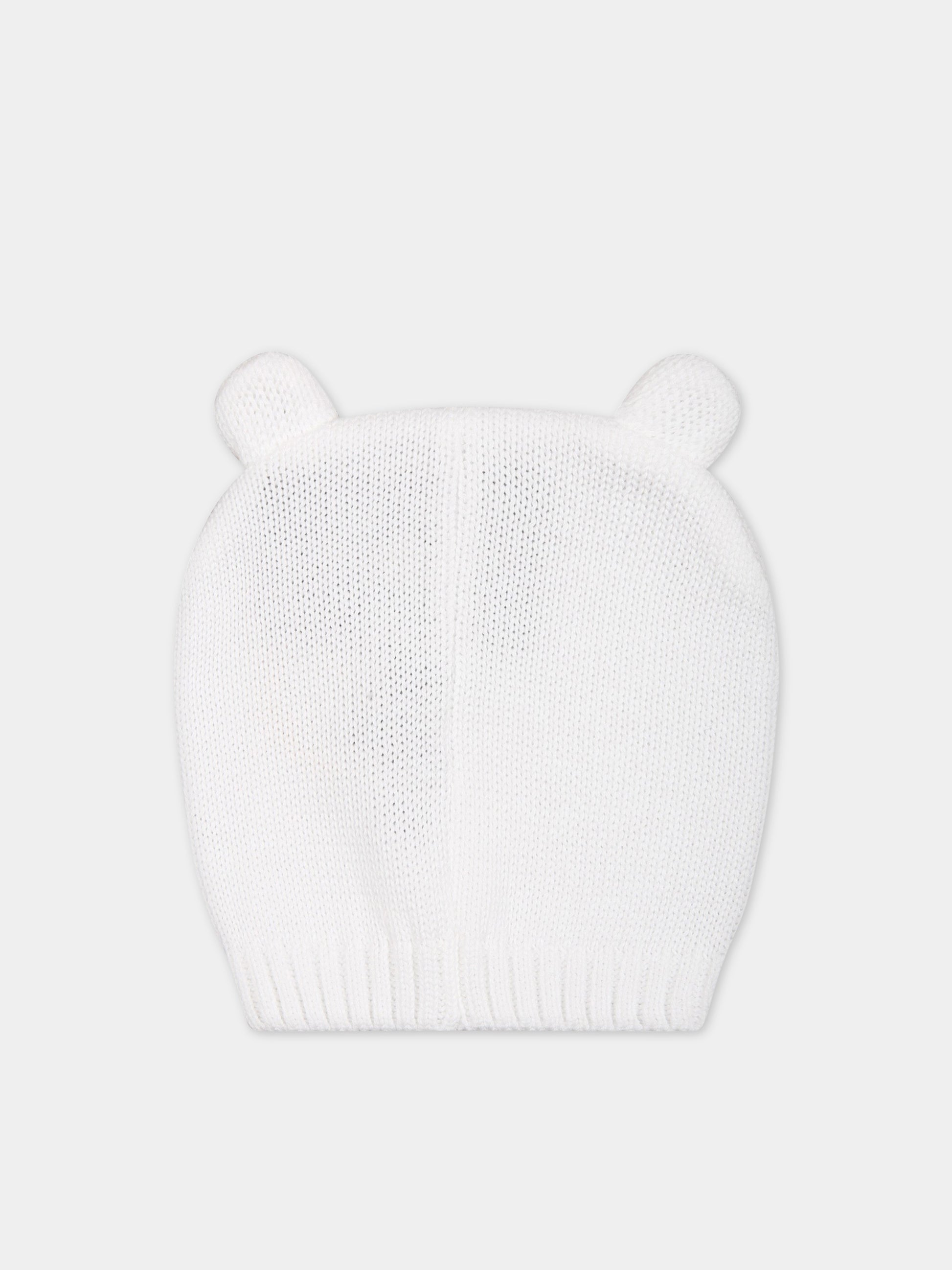 Cappello bianco per neonati,Little Bear,6128 BIANCO