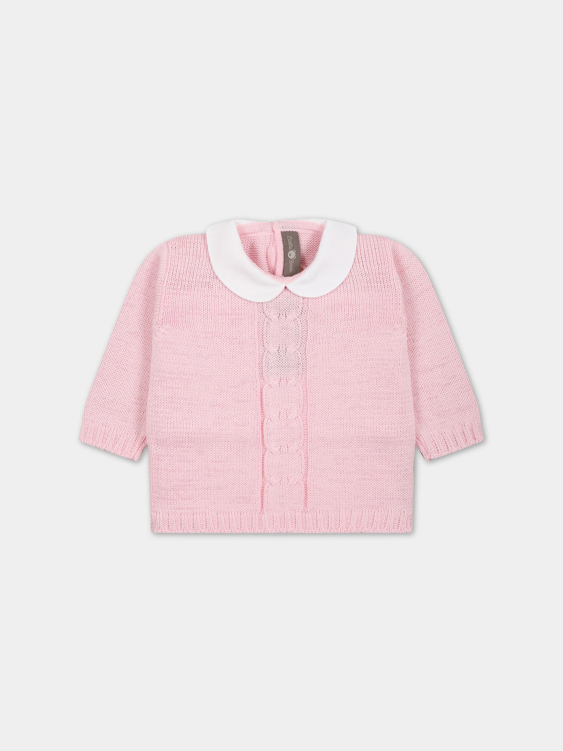 Maglione rosa per neonata,Little Bear,6023 ROSA