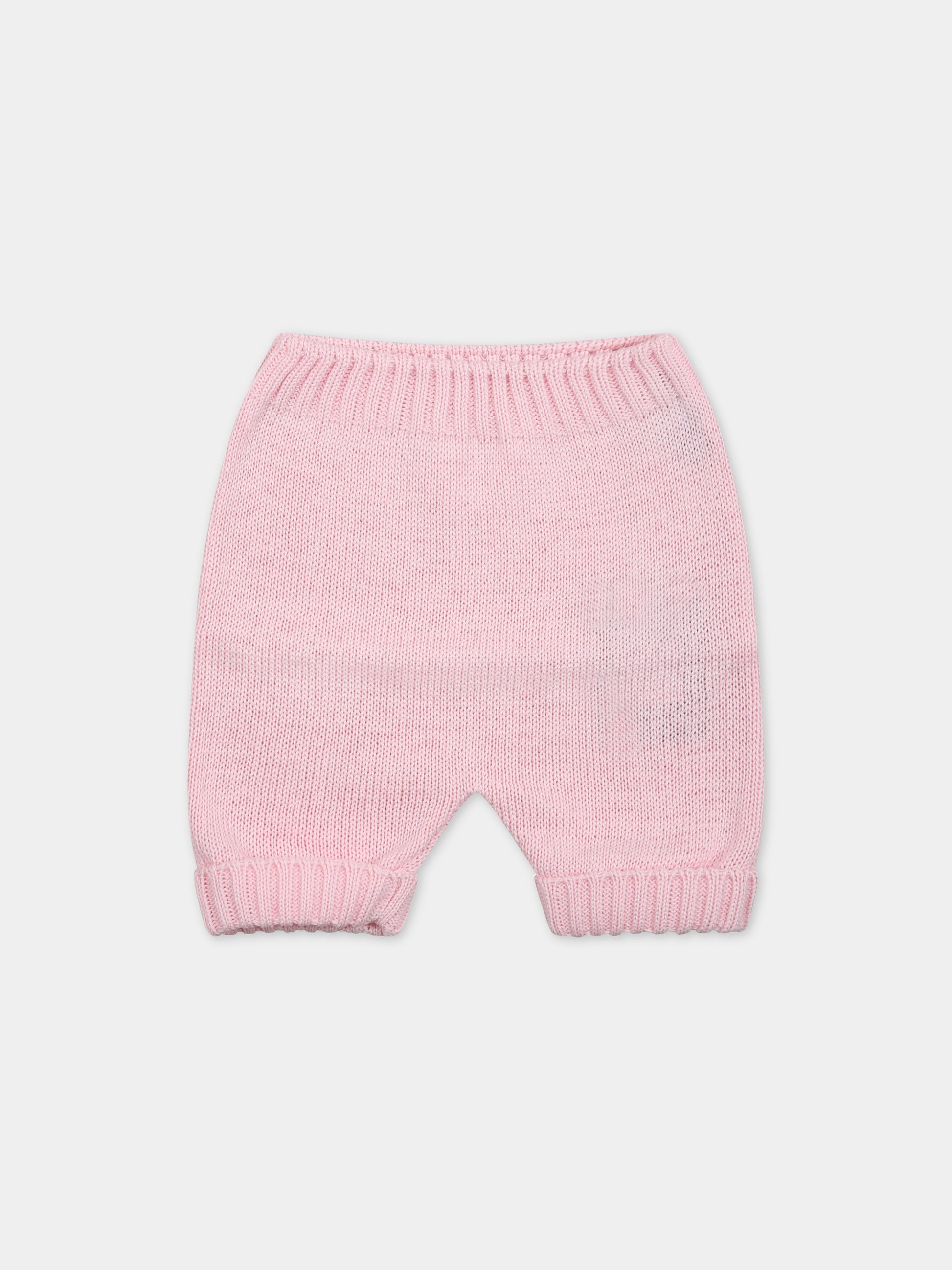 Pantaloni rosa per neonata,Little Bear,6005 ROSA