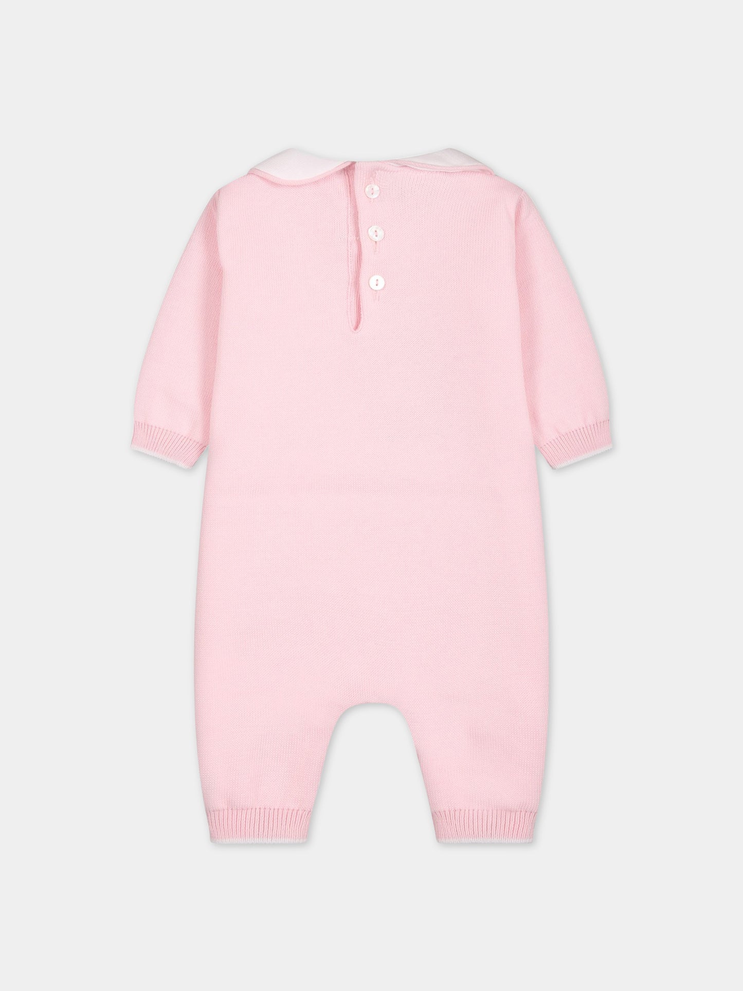 Tutina rosa per neonata con scritta  Amore ,Little Bear,6122 ROSA