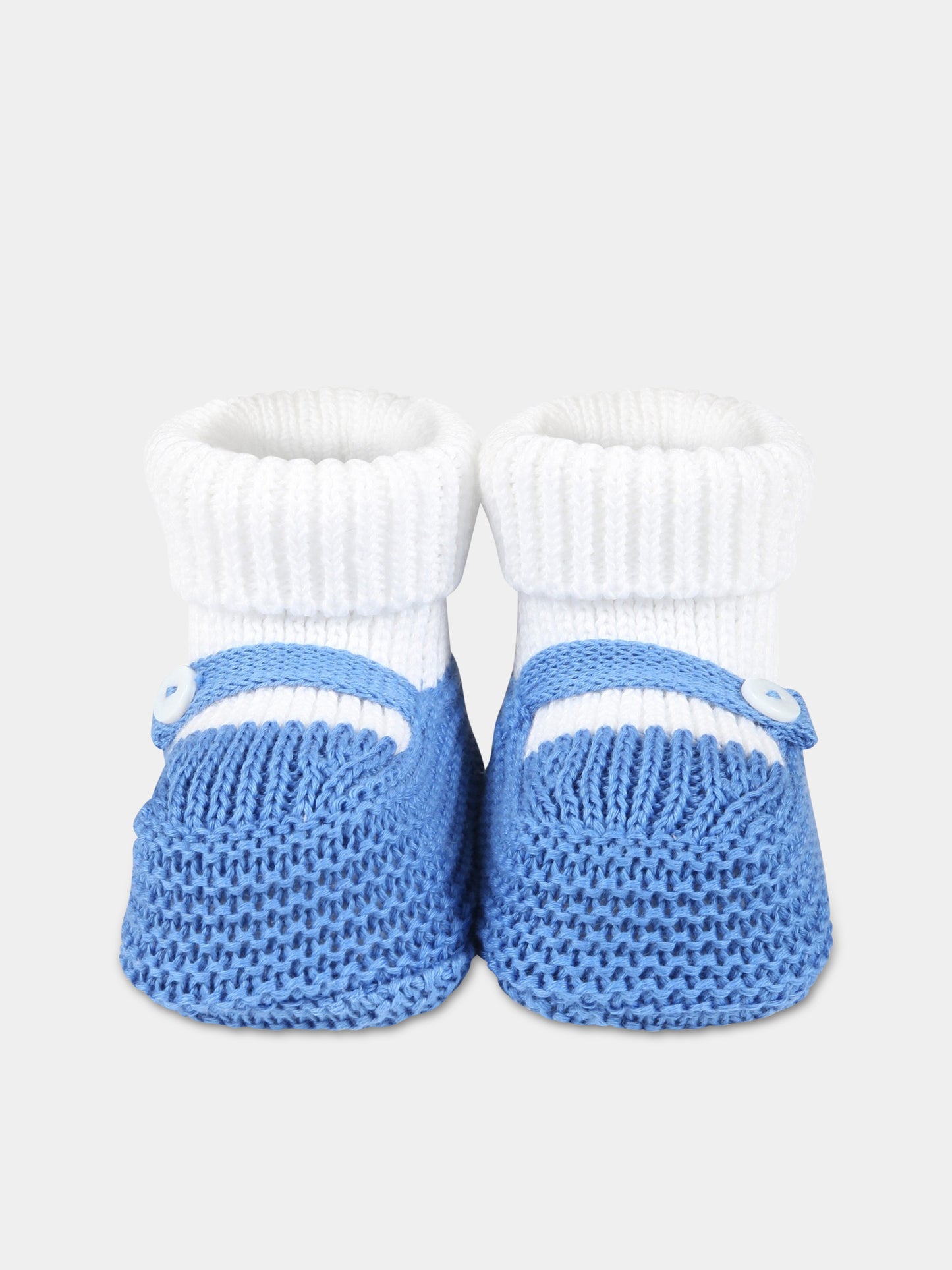 Babbucce multicolor per neonato,Little Bear,6112 BIANCO/AZZURRO