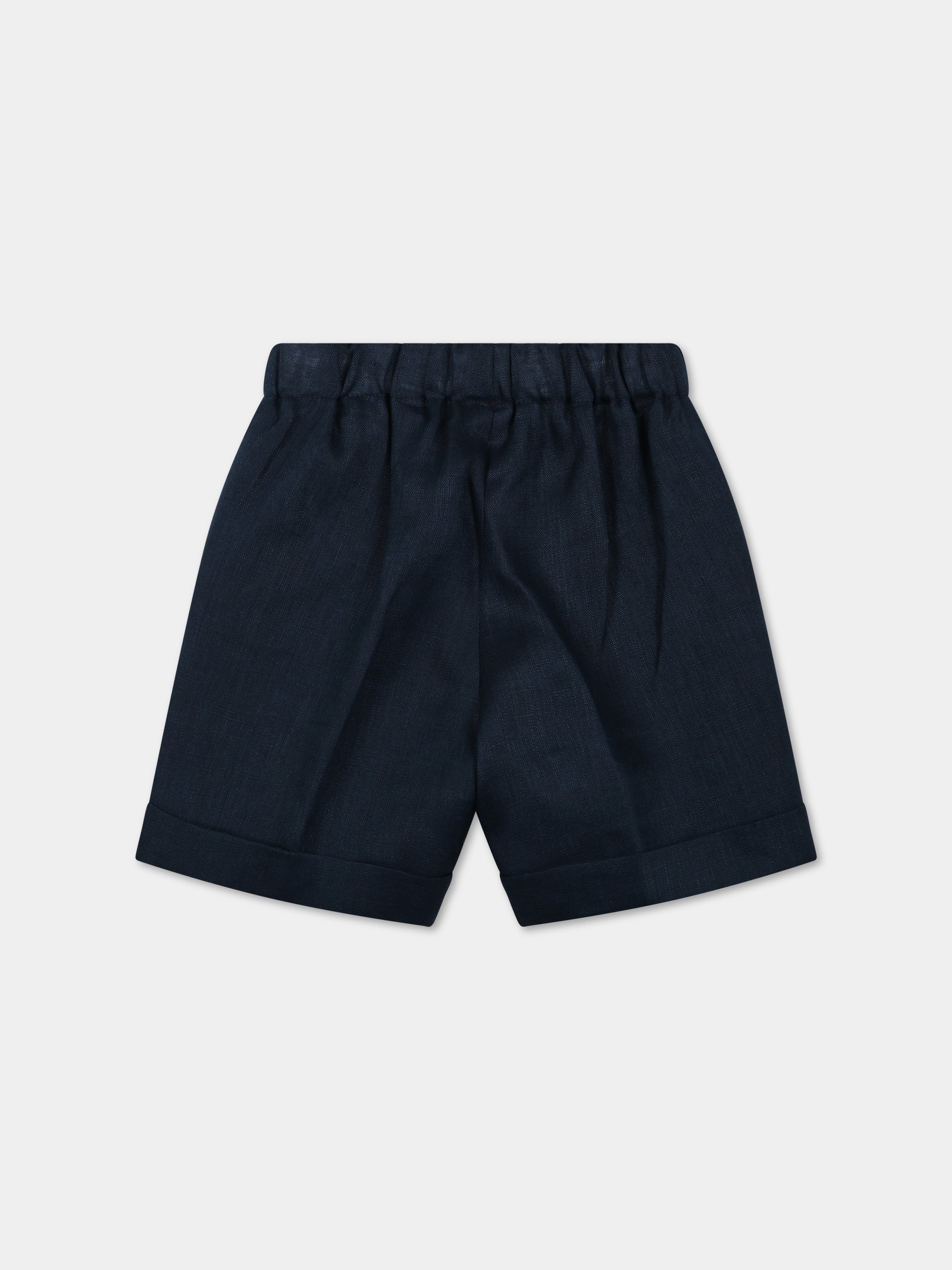 Shorts blu per neonato,La Stupenderia,CCBR71D16