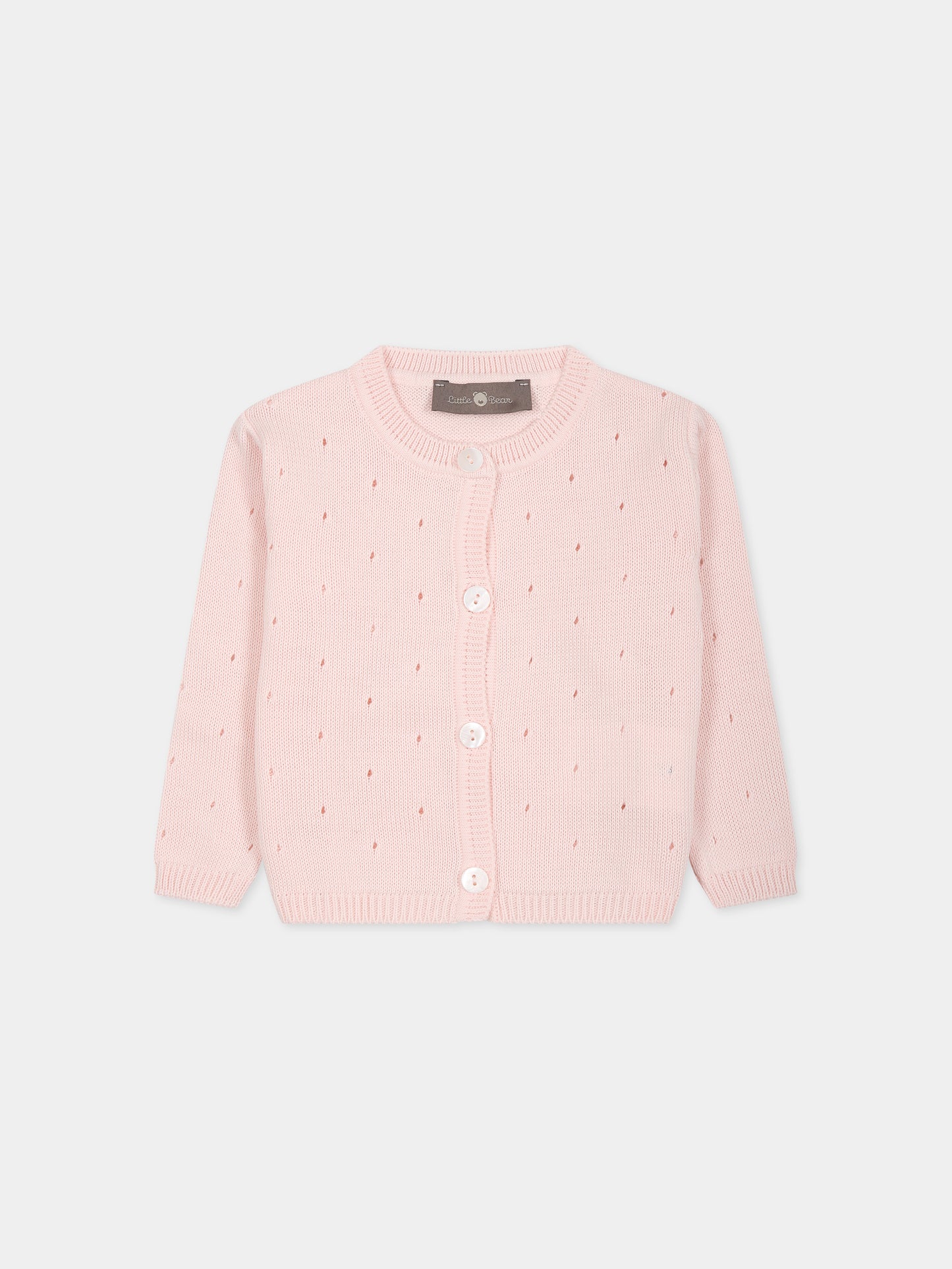Cardigan rosa per neonata,Little Bear,6158 CIPRIA