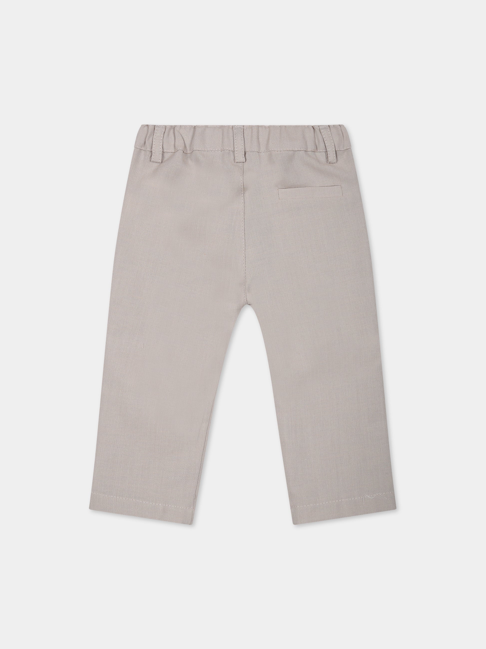 Pantaloni beige per neonato,Little Bear,6204 CORDA