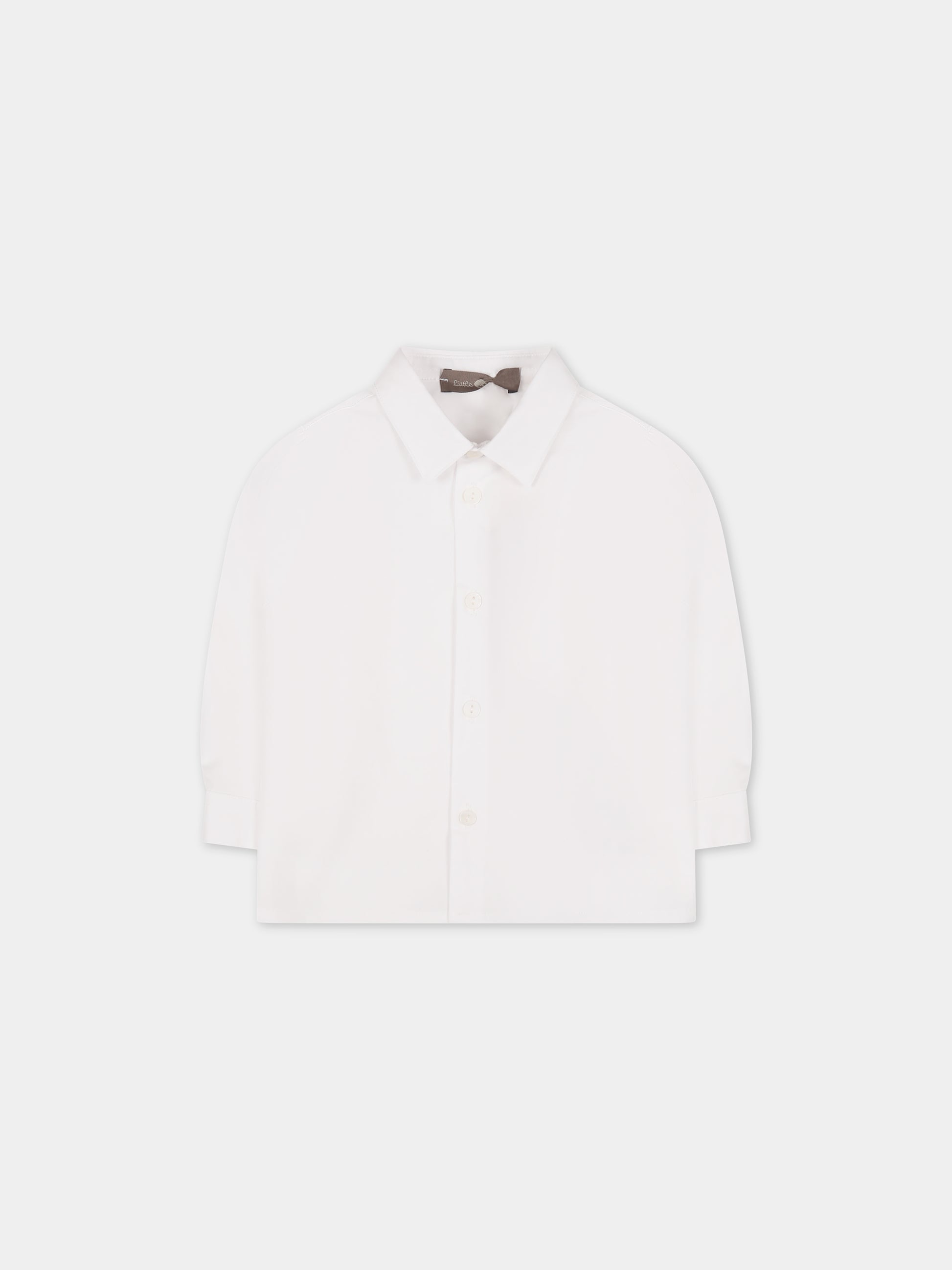 Camicia bianca per neonato,Little Bear,6211 BIANCO