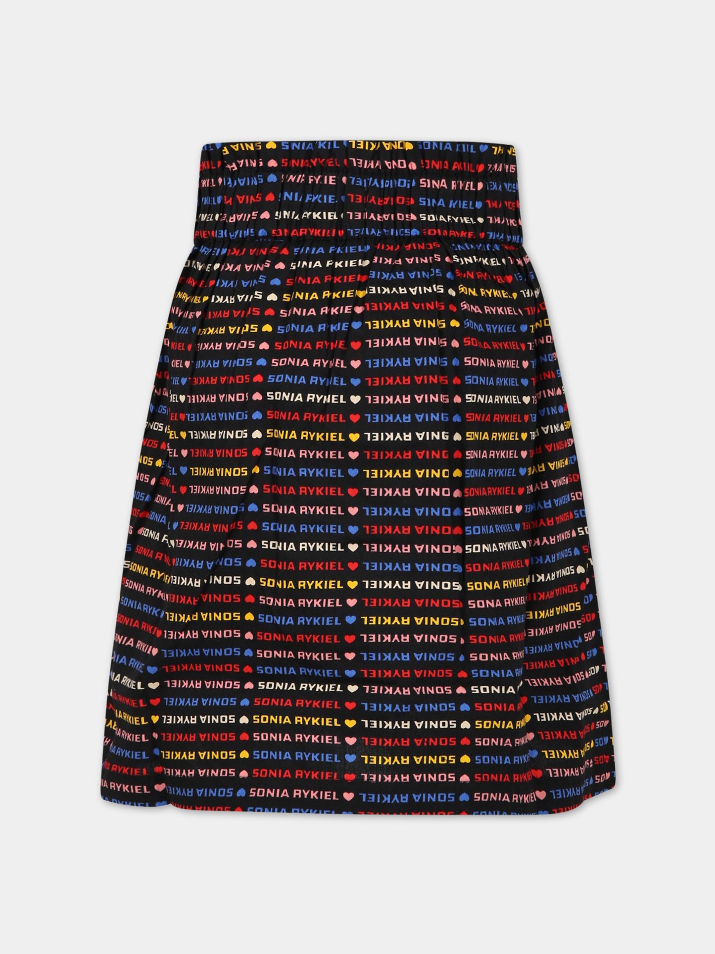 Gonna multicolor per bambina con cuori e logo,Sonia Rykiel Paris,A13000 Z41