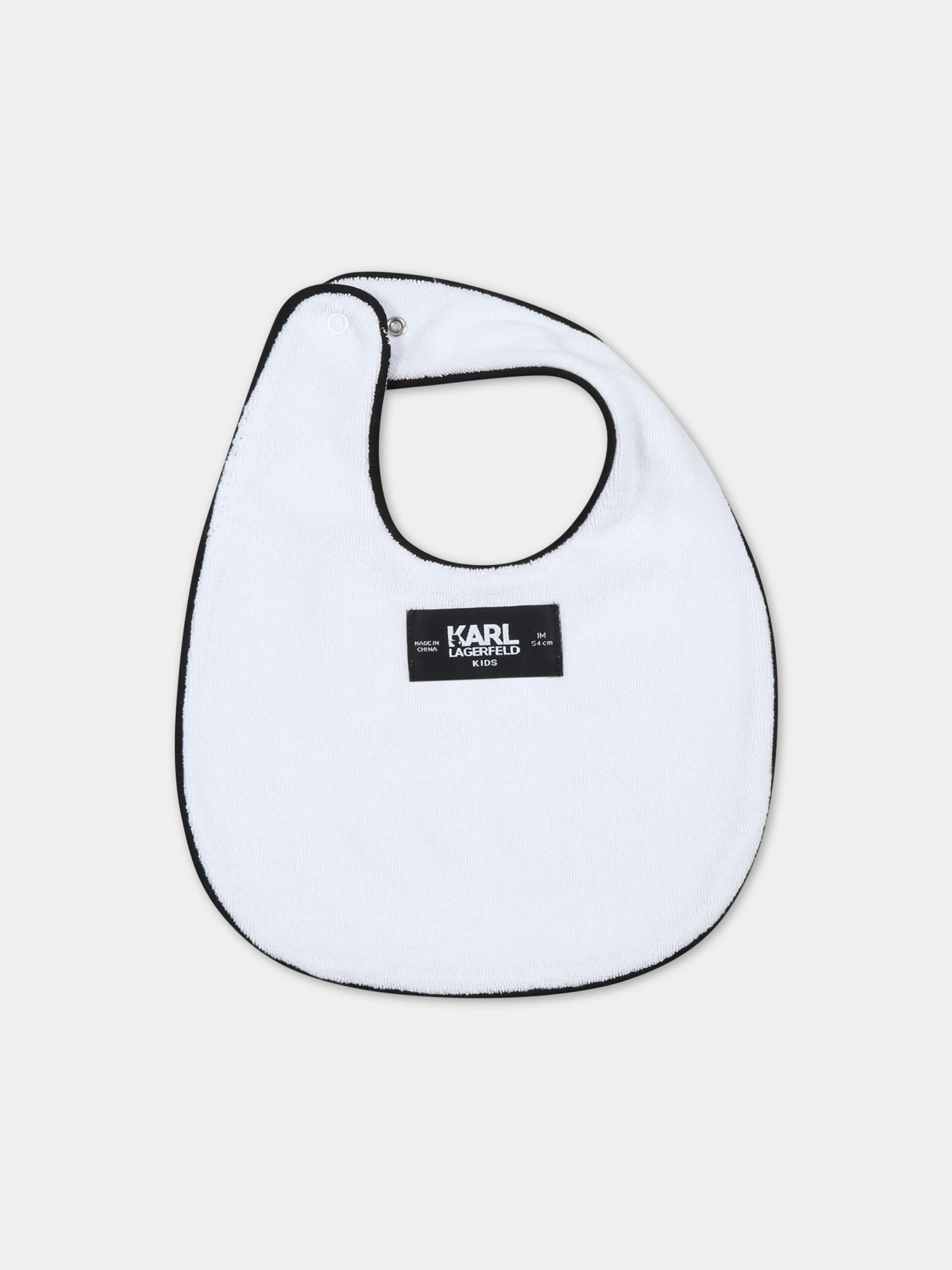 Set bianco per neonata con Choupette e logo,Karl Lagerfeld Kids,Z98125 10P